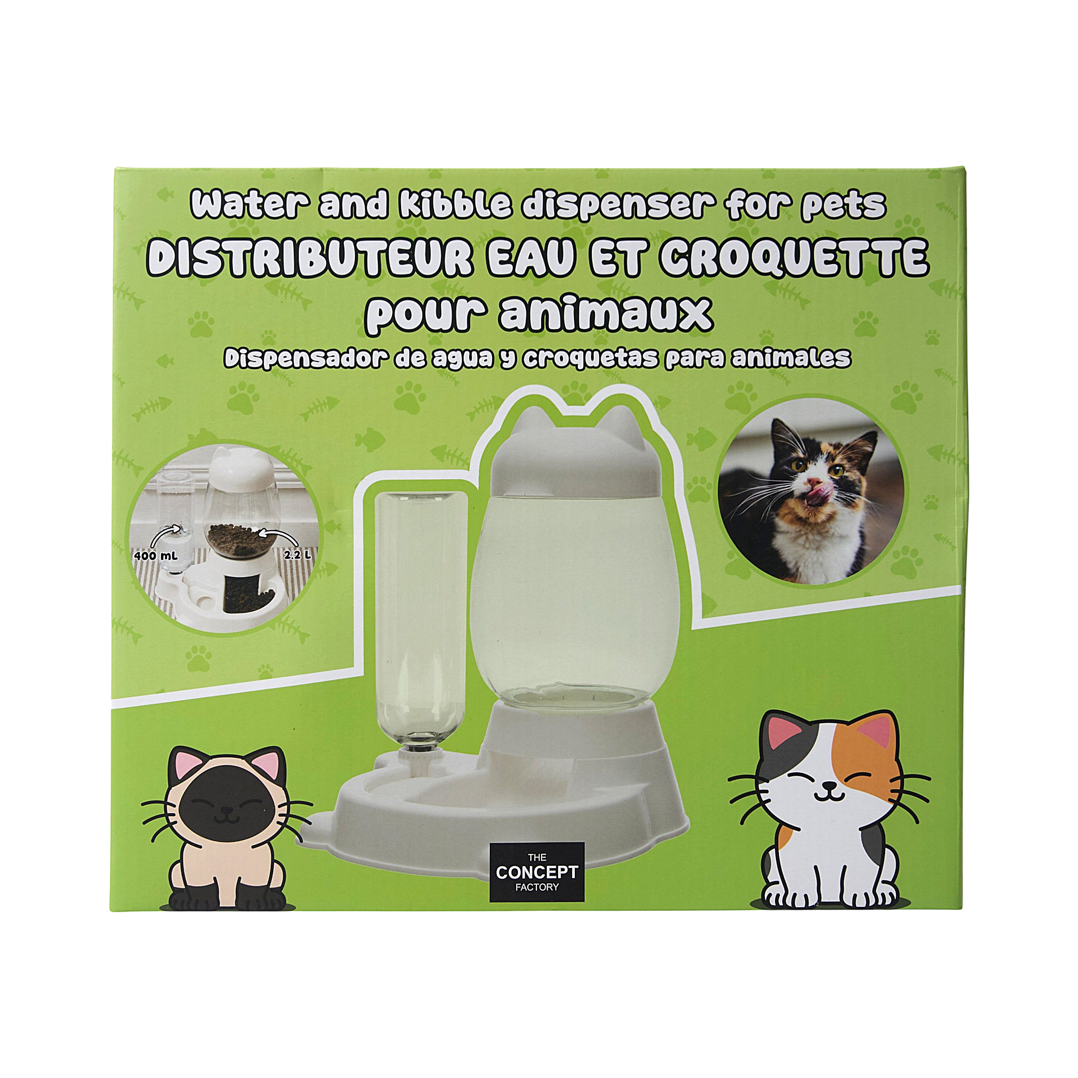 DISTRIBUTEUR EAU ET CROQUETTE POUR ANIMAUX