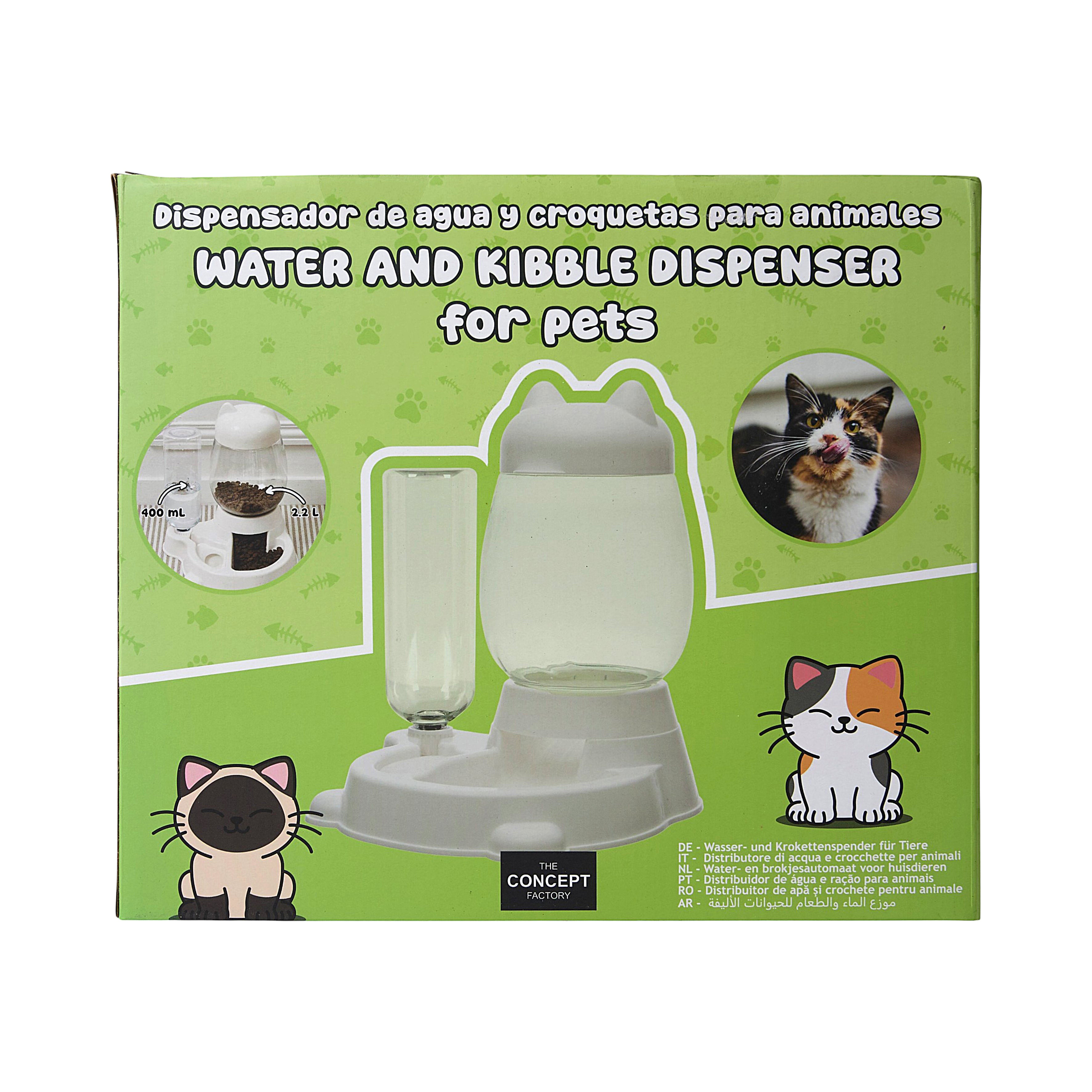 DISTRIBUTEUR EAU ET CROQUETTE POUR ANIMAUX