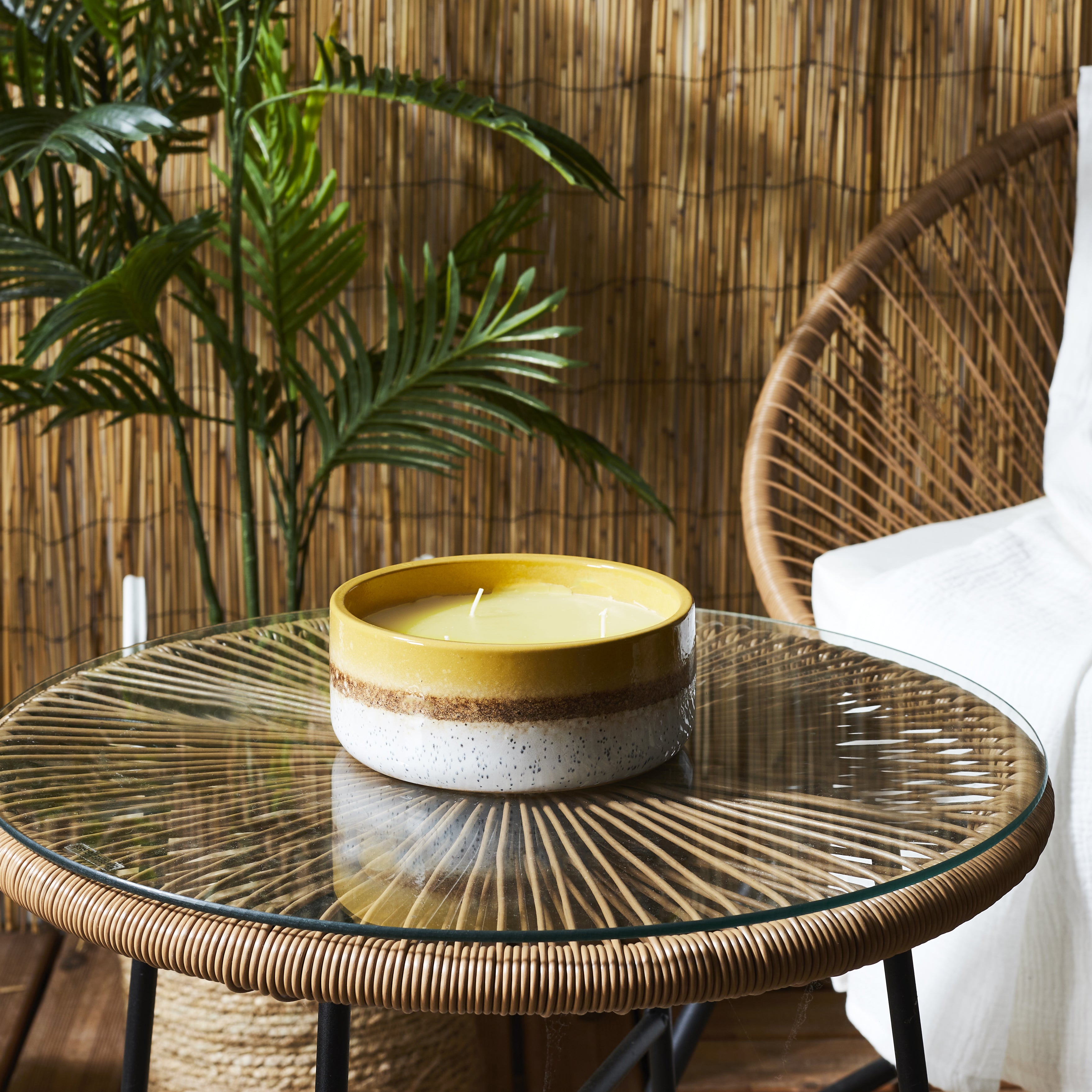 BOUGIE PARFUMEE CERAMIQUE CITRONNELLE