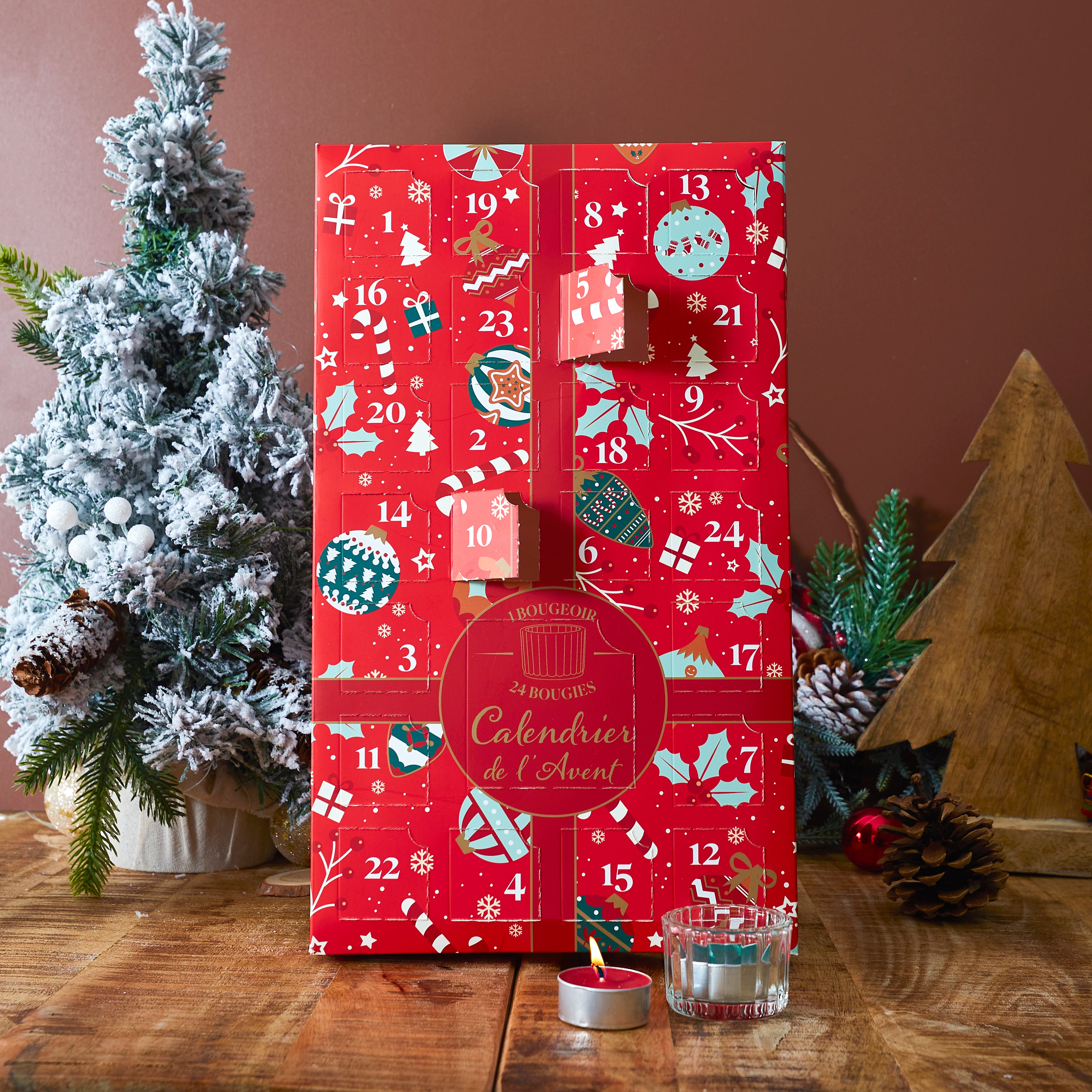 CALENDRIER AVENT PHOTOPHORE ET BOUGIE PARFUMEE