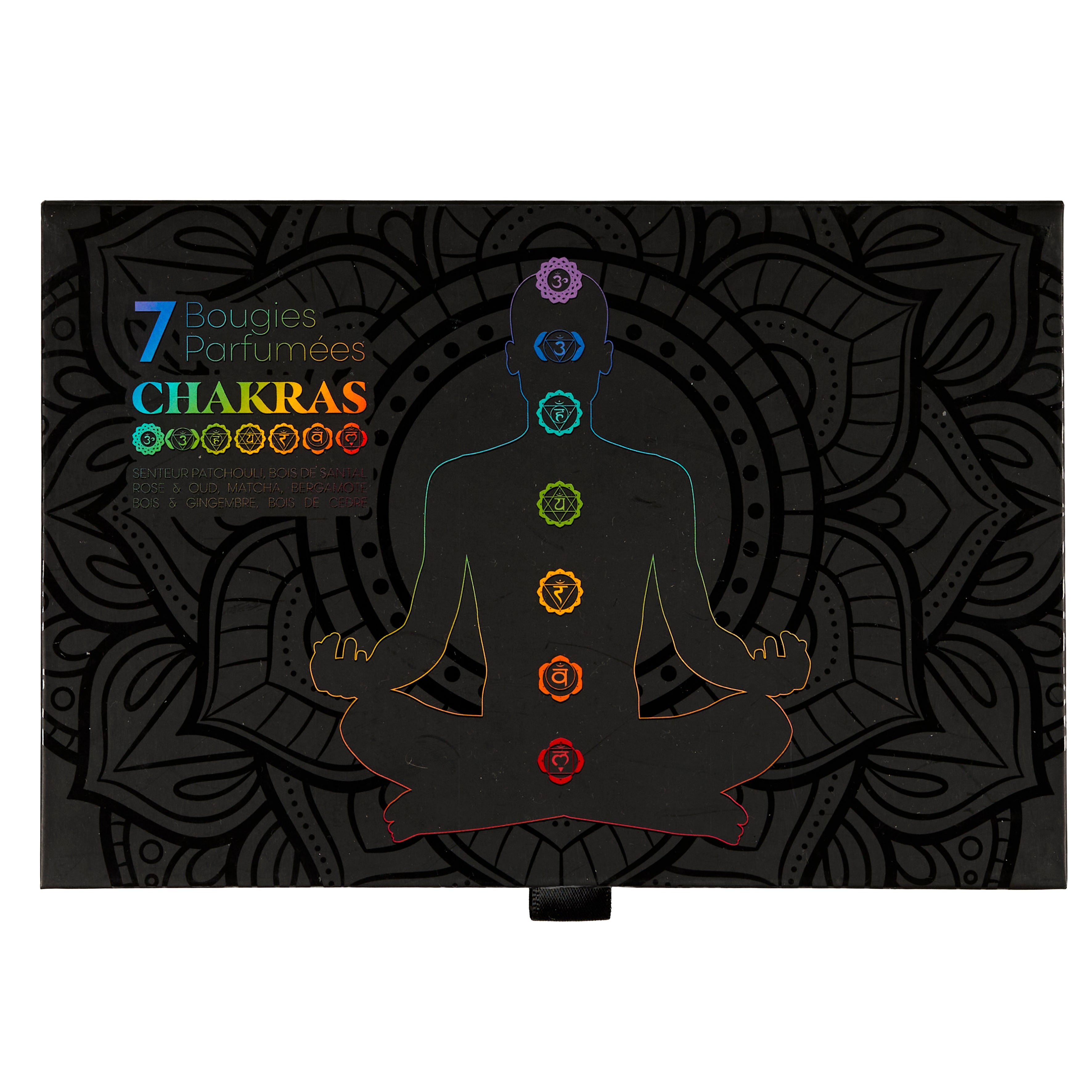 BOUGIE PARFUMEE X7 COFFRET CHAKRA