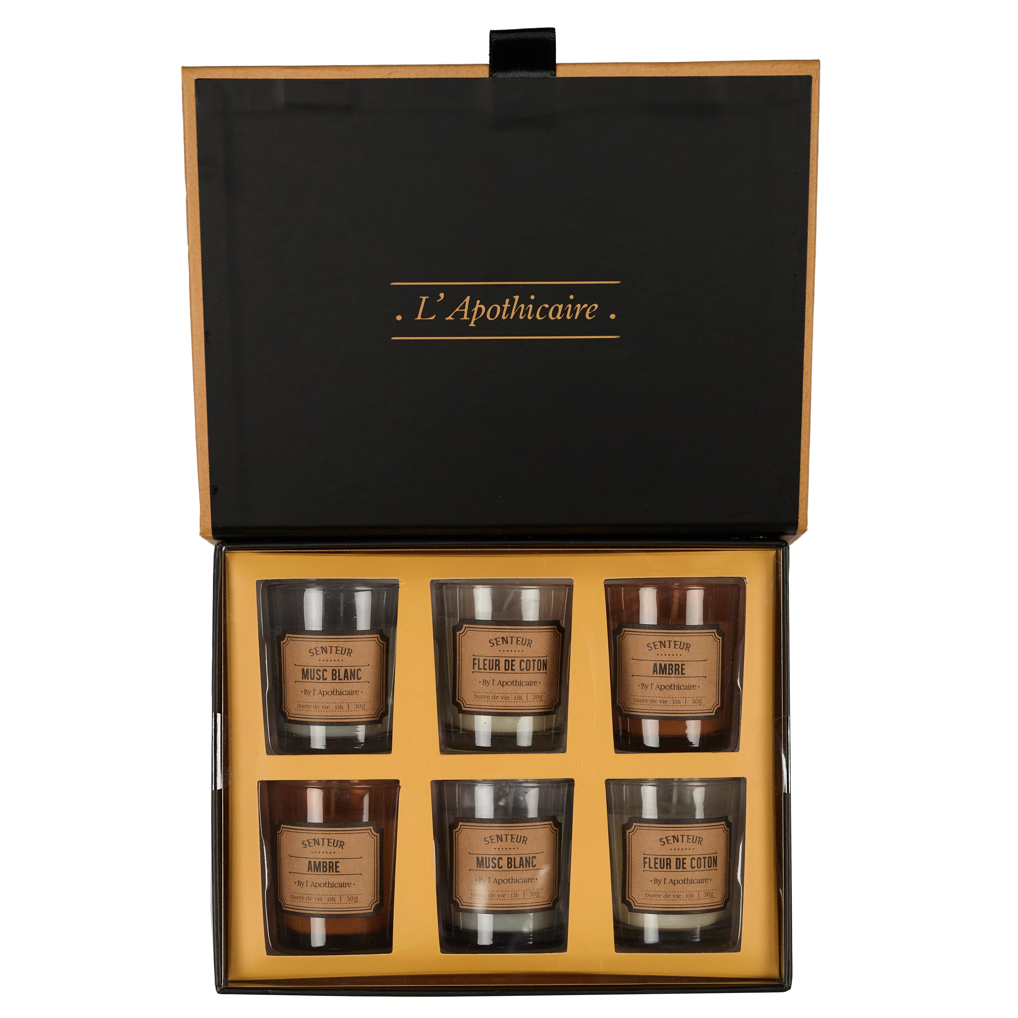 BOUGIE PARFUMEE X6 COFFRET APOTHICAIRE