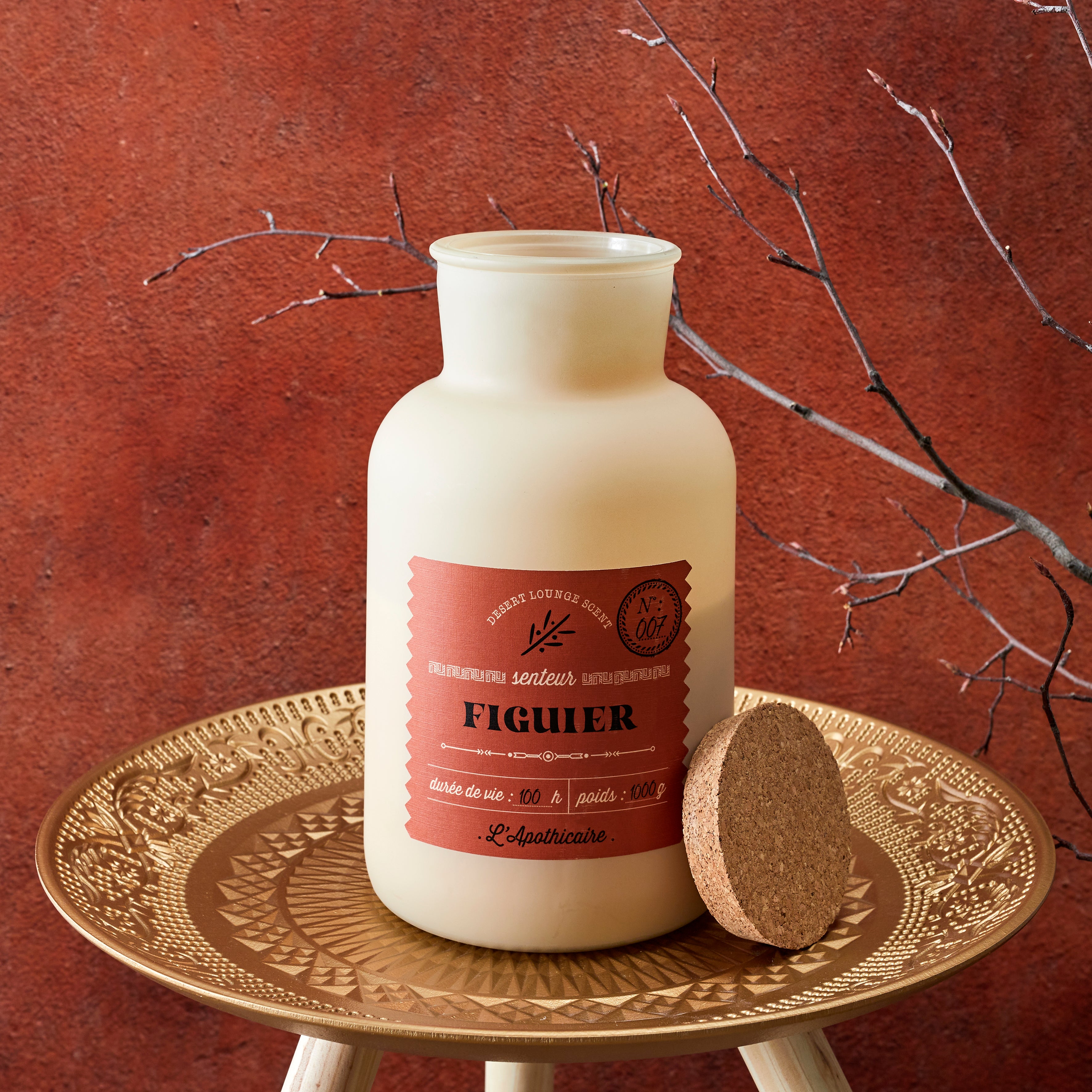 BOUGIE PARFUMEE FIGUE DESERT H27CM