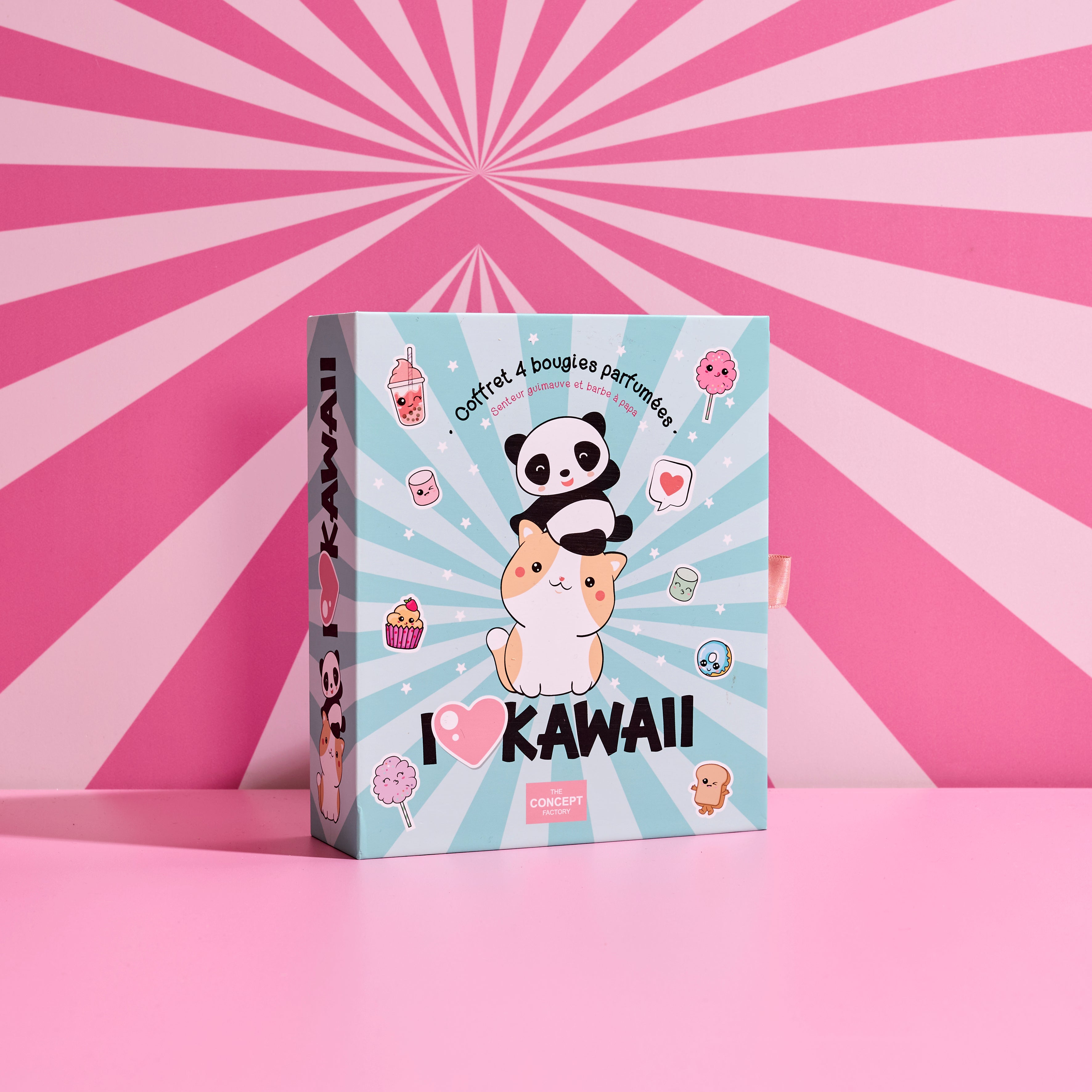 BOUGIE PARFUMEE X4 COFFRET KAWAII