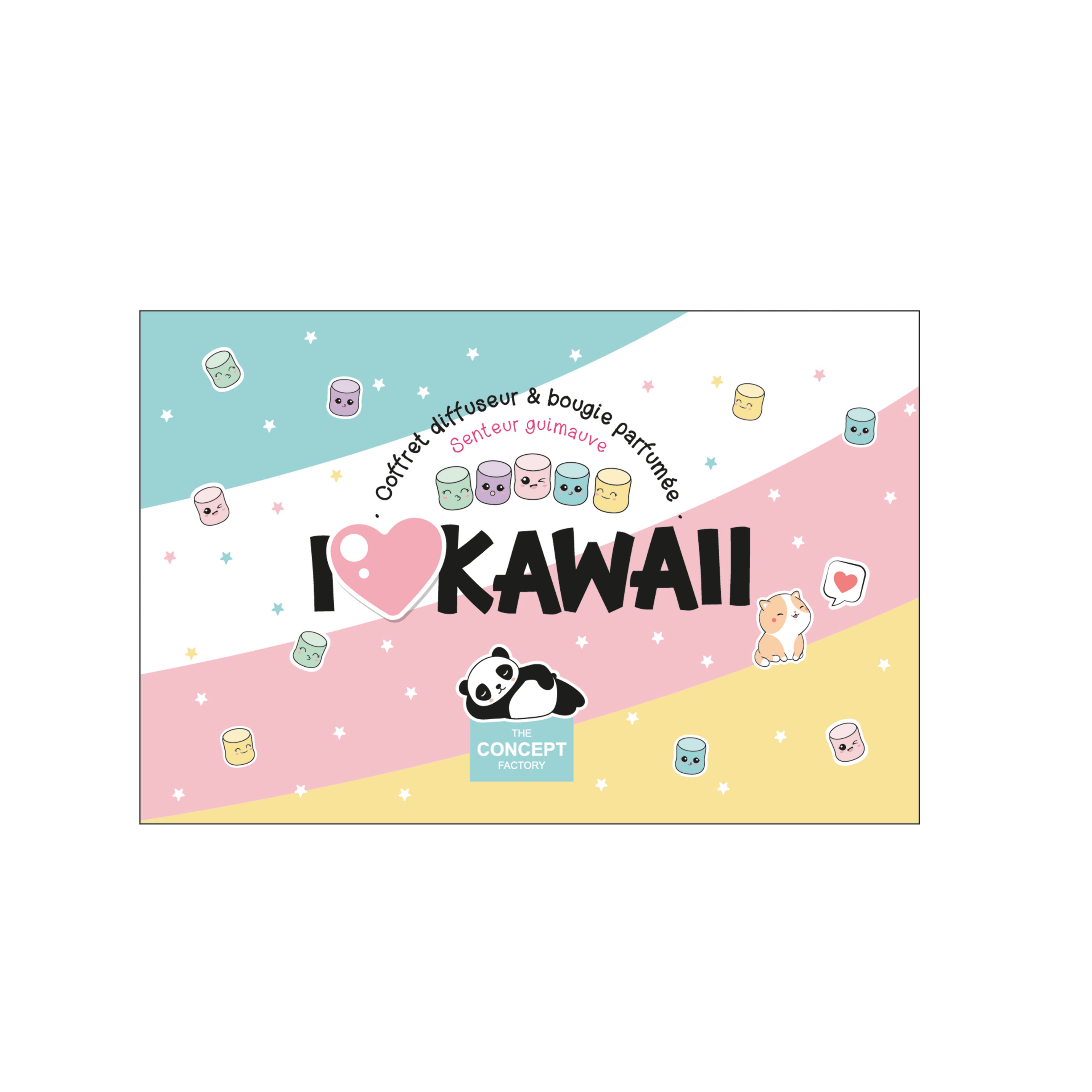 BOUGIE PARFUMEE ET DIFFUSEUR COFFRET KAWAII