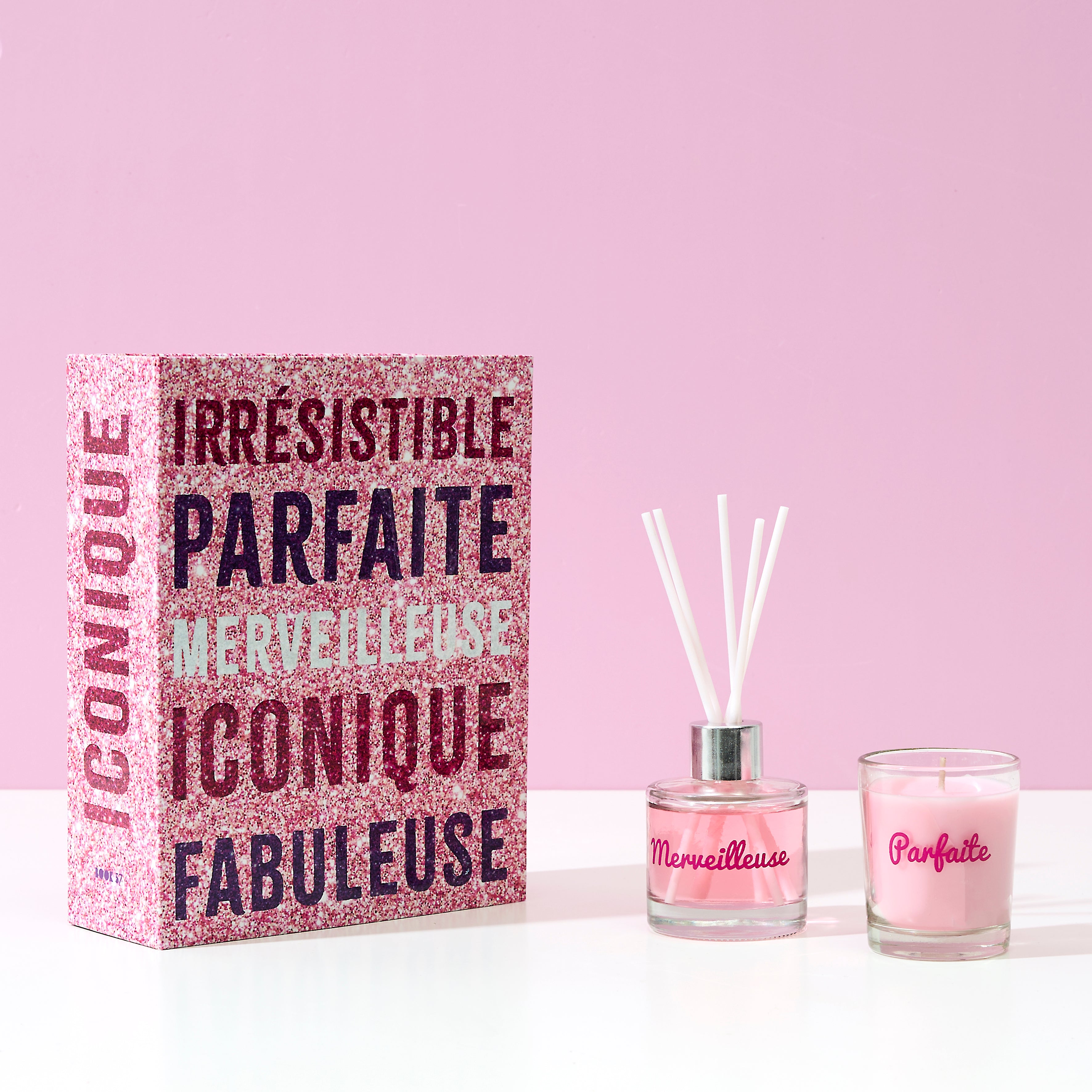 BOUGIE PARFUMEE ET DIFFUSEUR COFFRET PAILLETTE