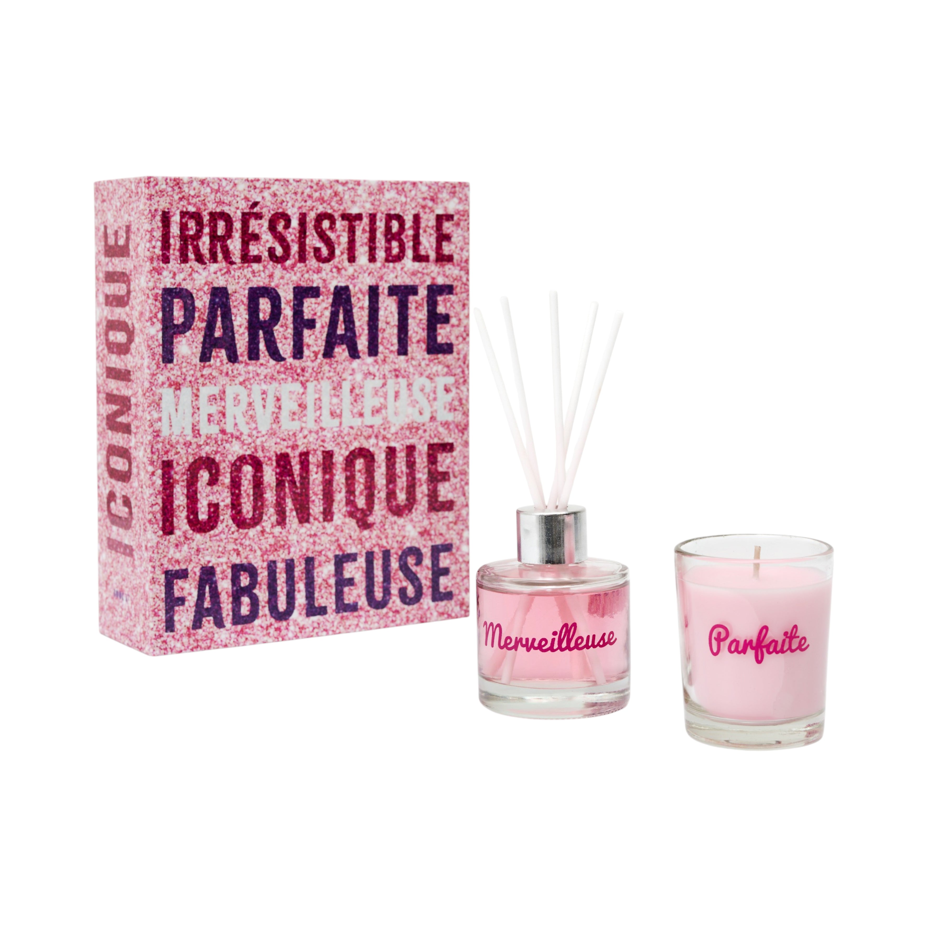 BOUGIE PARFUMEE ET DIFFUSEUR COFFRET PAILLETTE