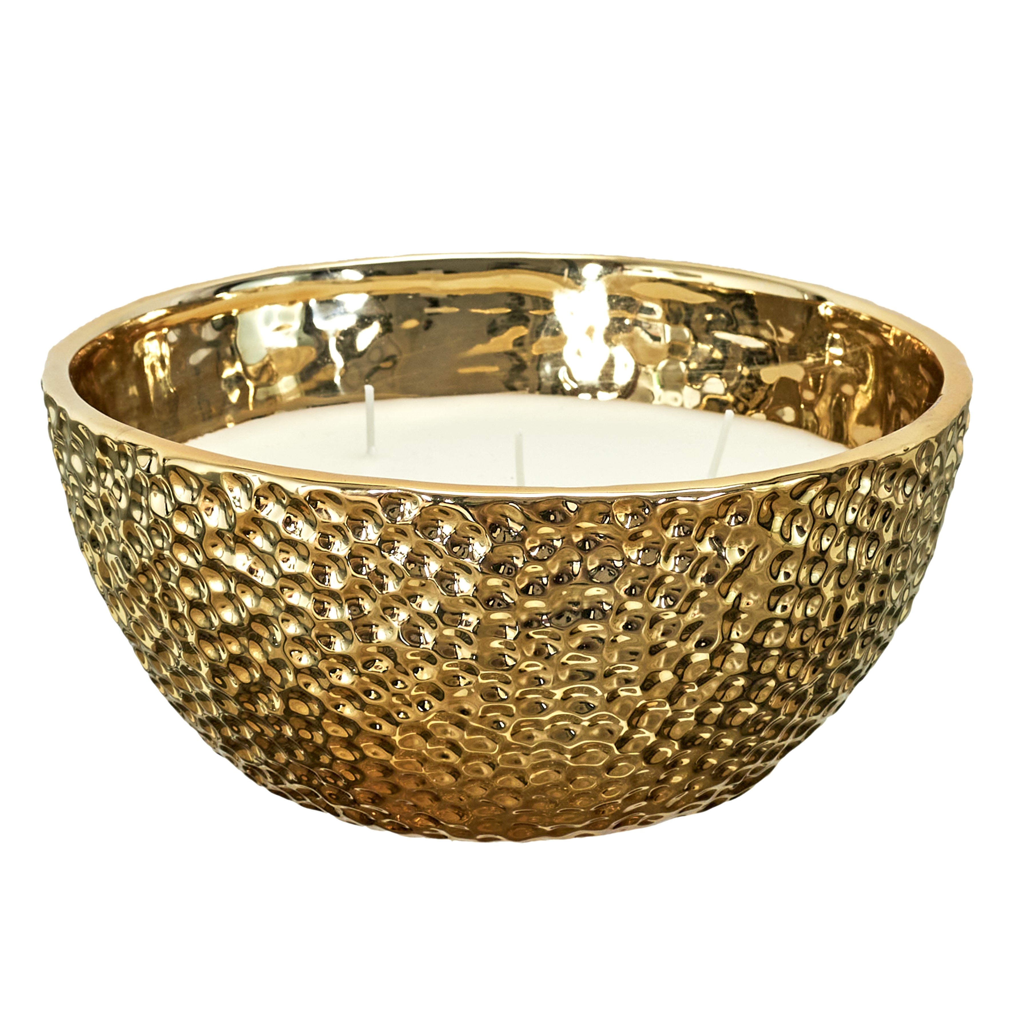 BOUGIE PARFUMEE MARTELEE DOREE 5 MECHES D21CM