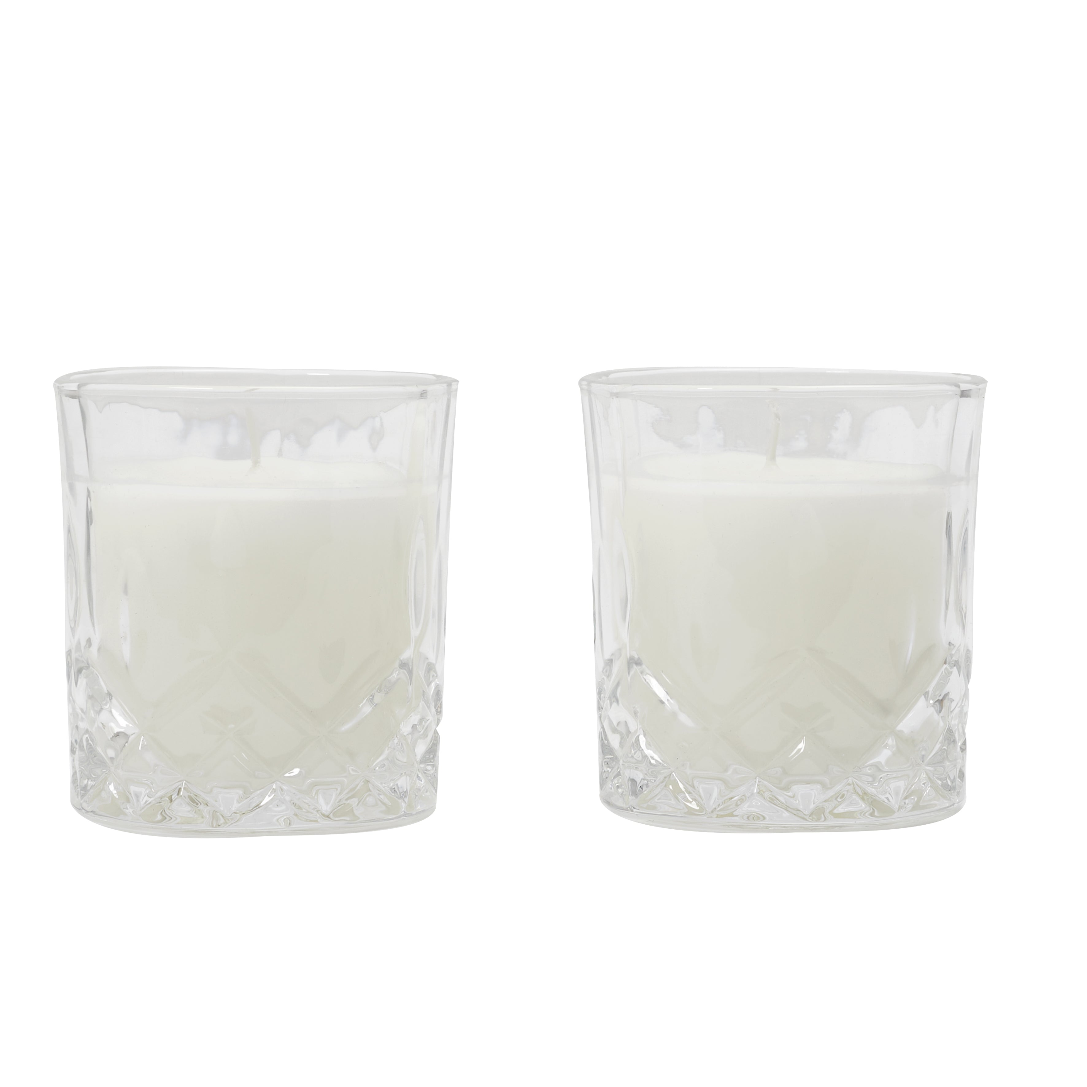 BOUGIE PARFUMEE X2 COFFRET VERRE A WHISKY
