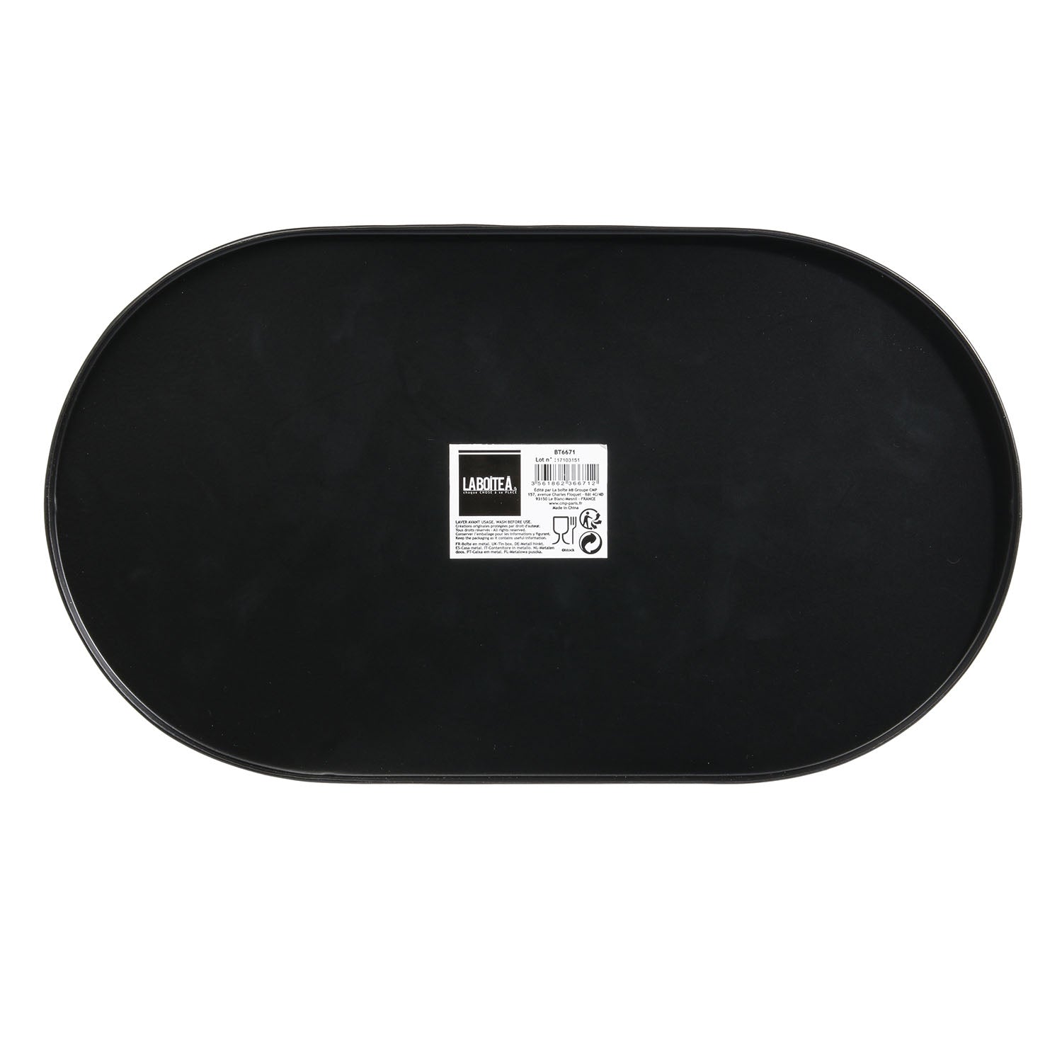 BOITE A PAIN METAL BLACK MAT