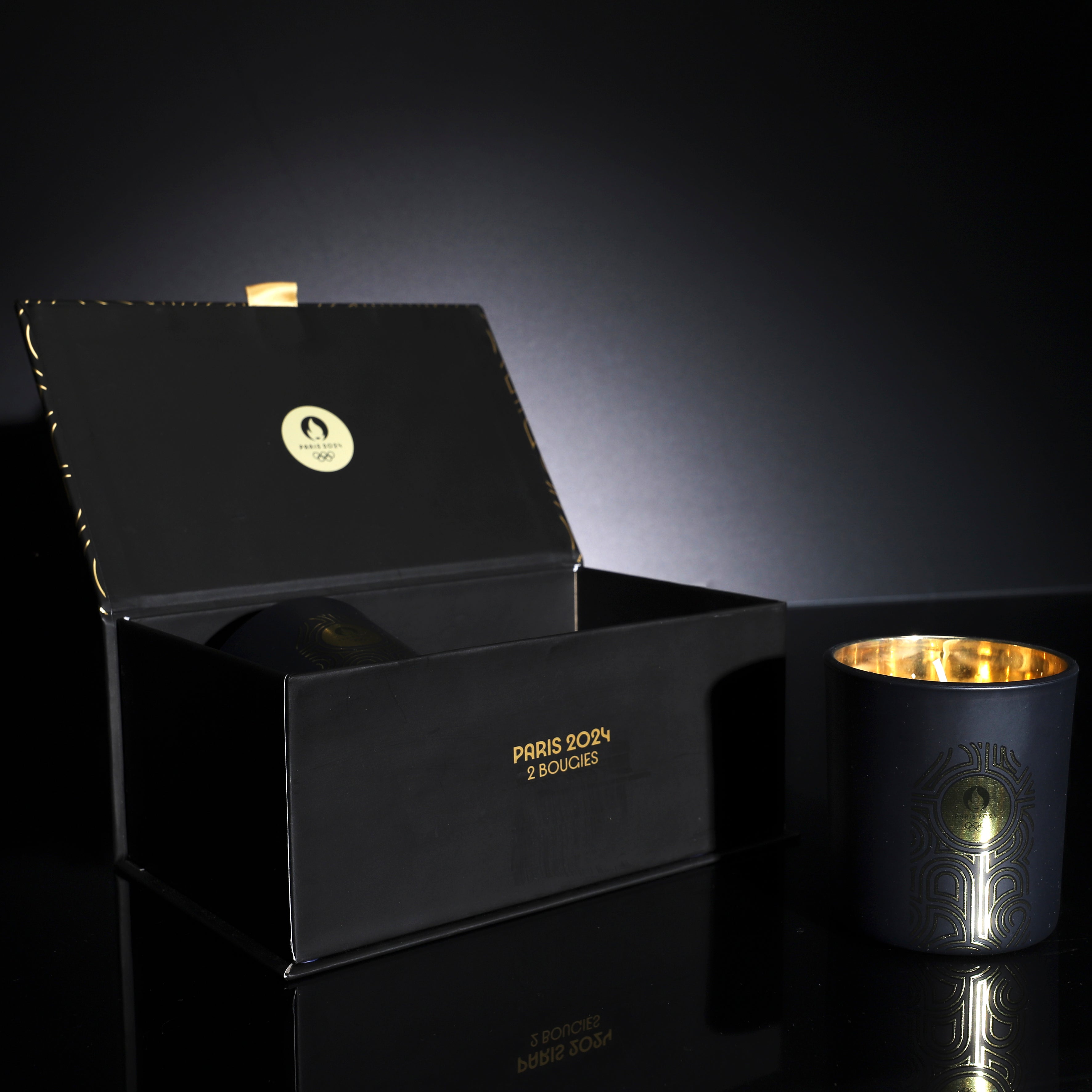 BOUGIE PARFUMEE PARIS 2024X2 COFFRET ART DECO