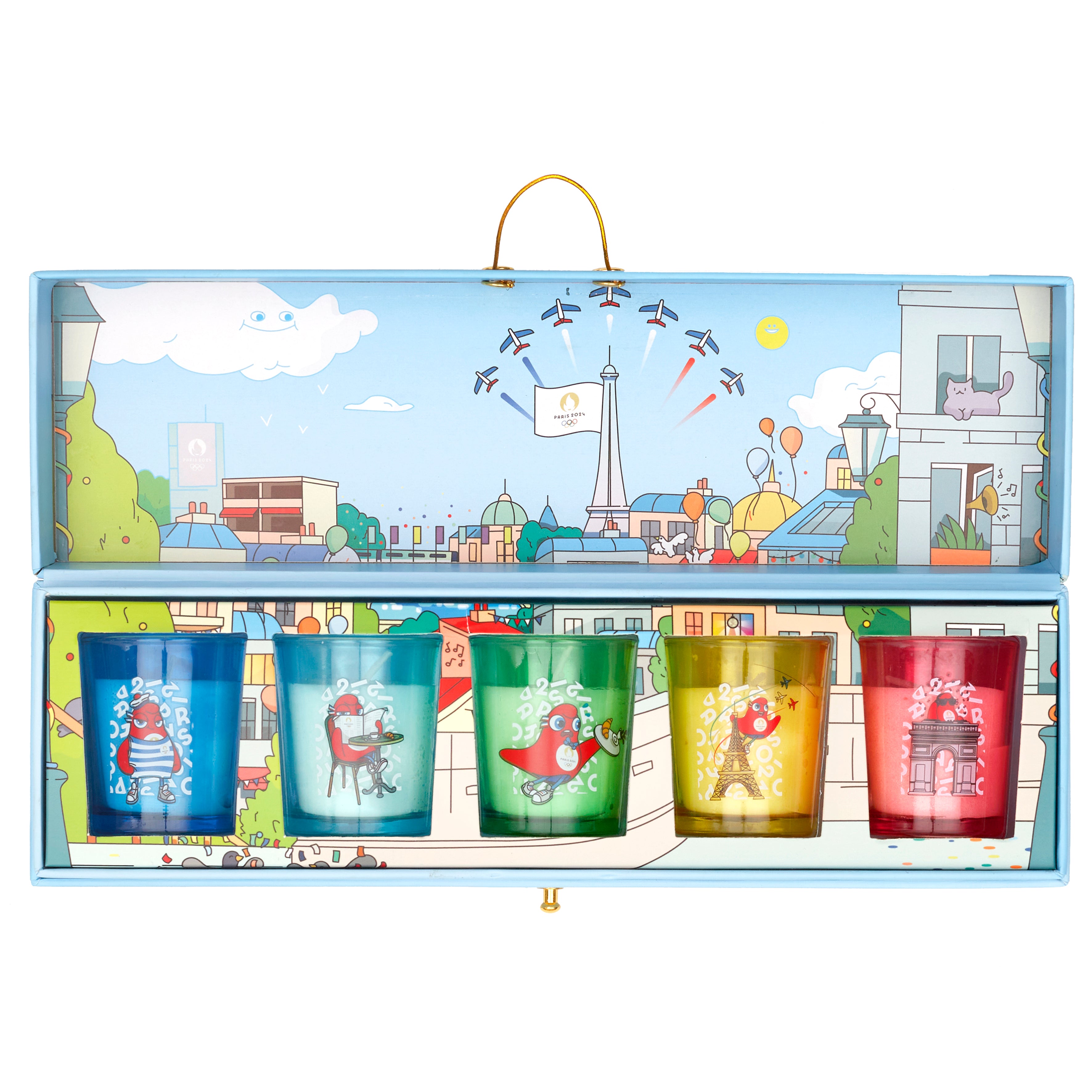 BOUGIE MASCOTTE A LA FRANCAISE X5 EN COFFRET