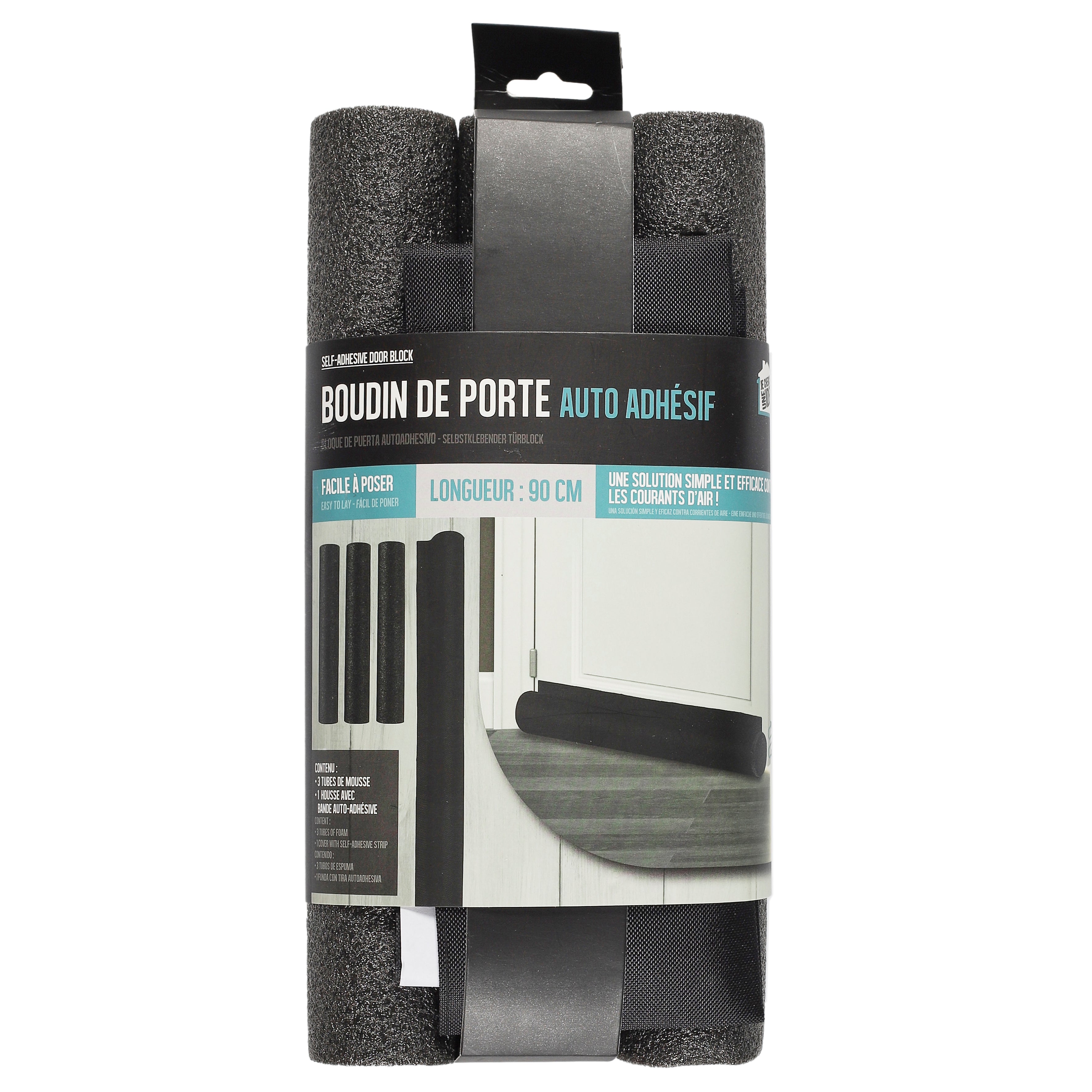 BOUDIN DE PORTE AUTO ADHESIF 90CM