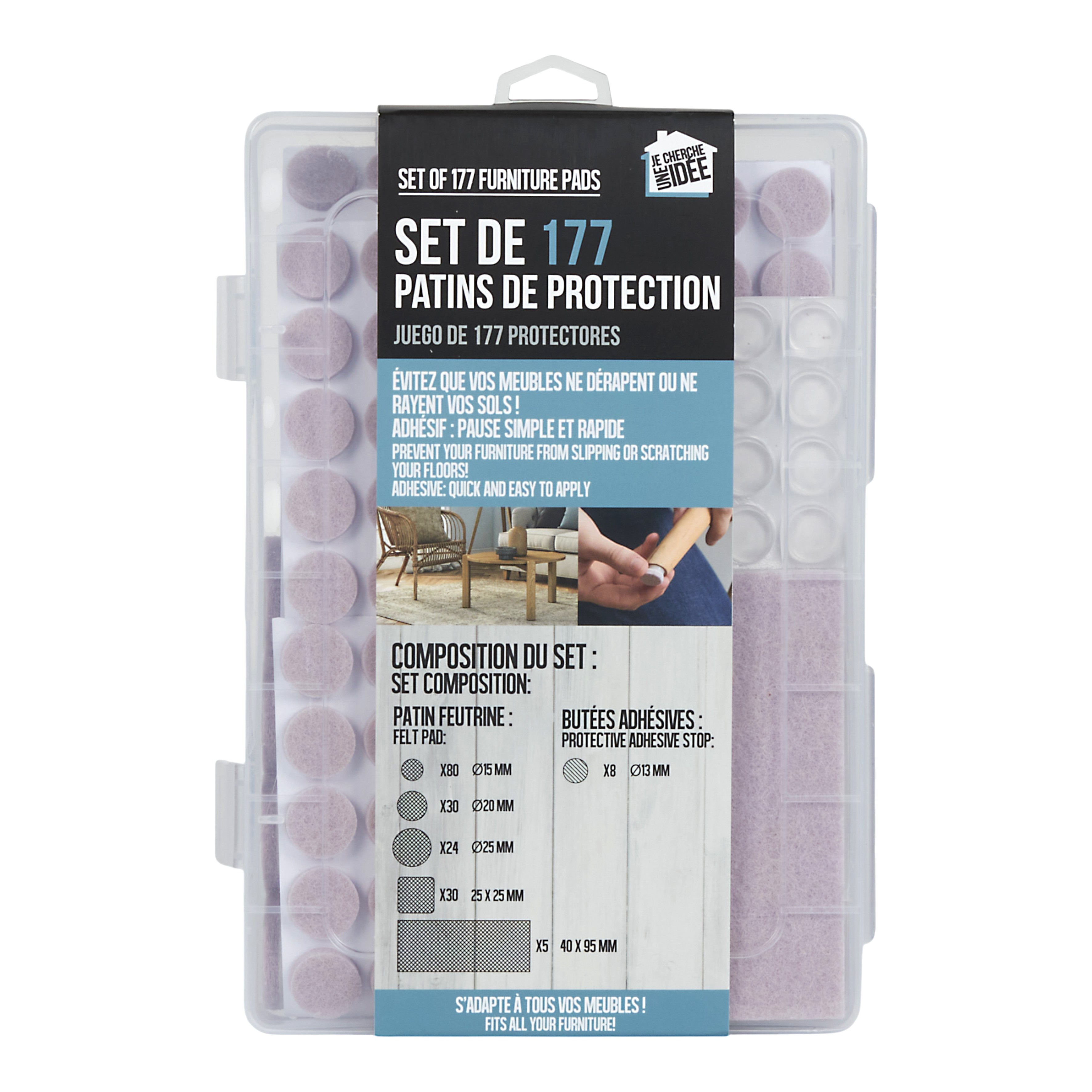 SET DE 177 PATINS DE PROTECTION