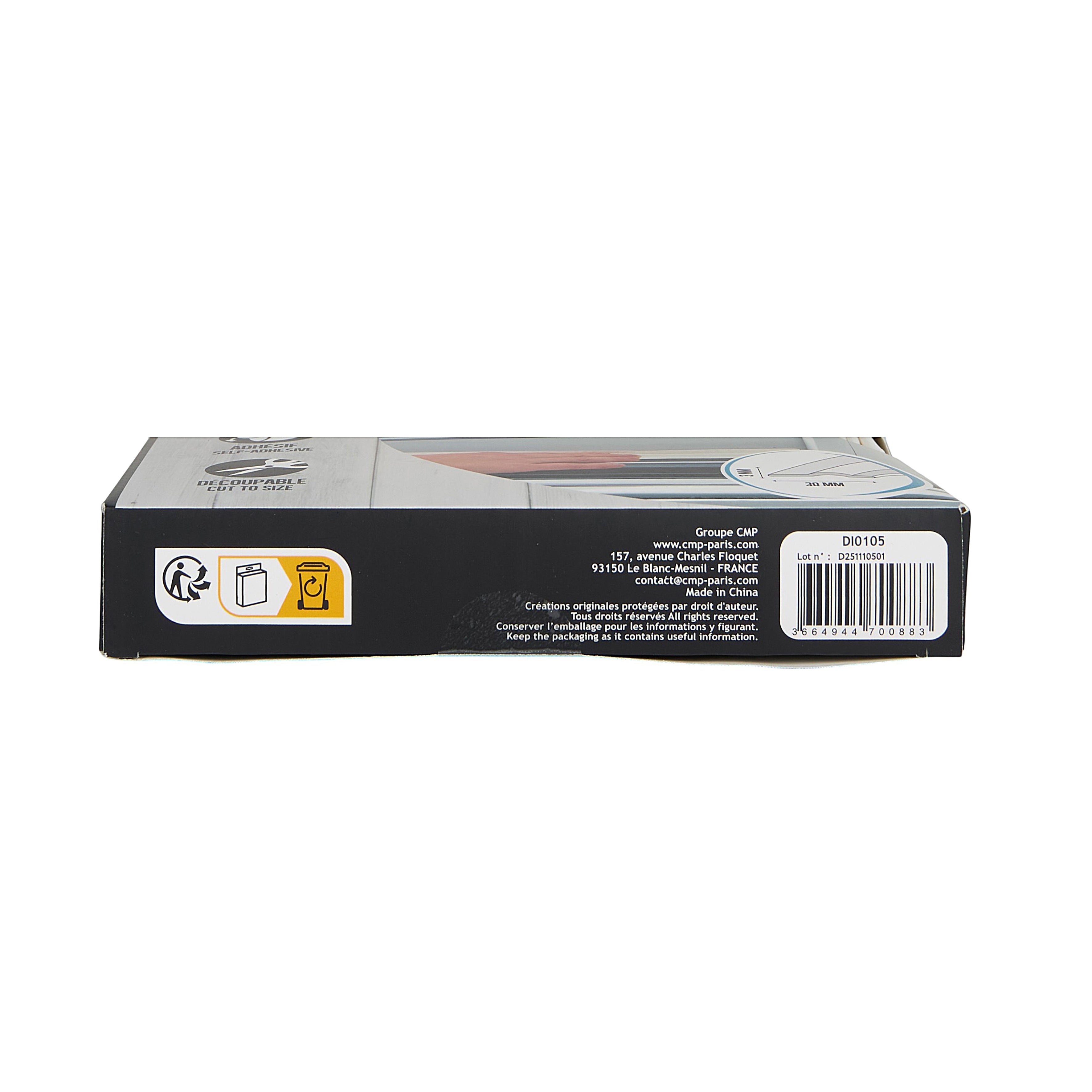 JOINT ADHESIF PORTE ET FENETRE COULISSANTE 6M