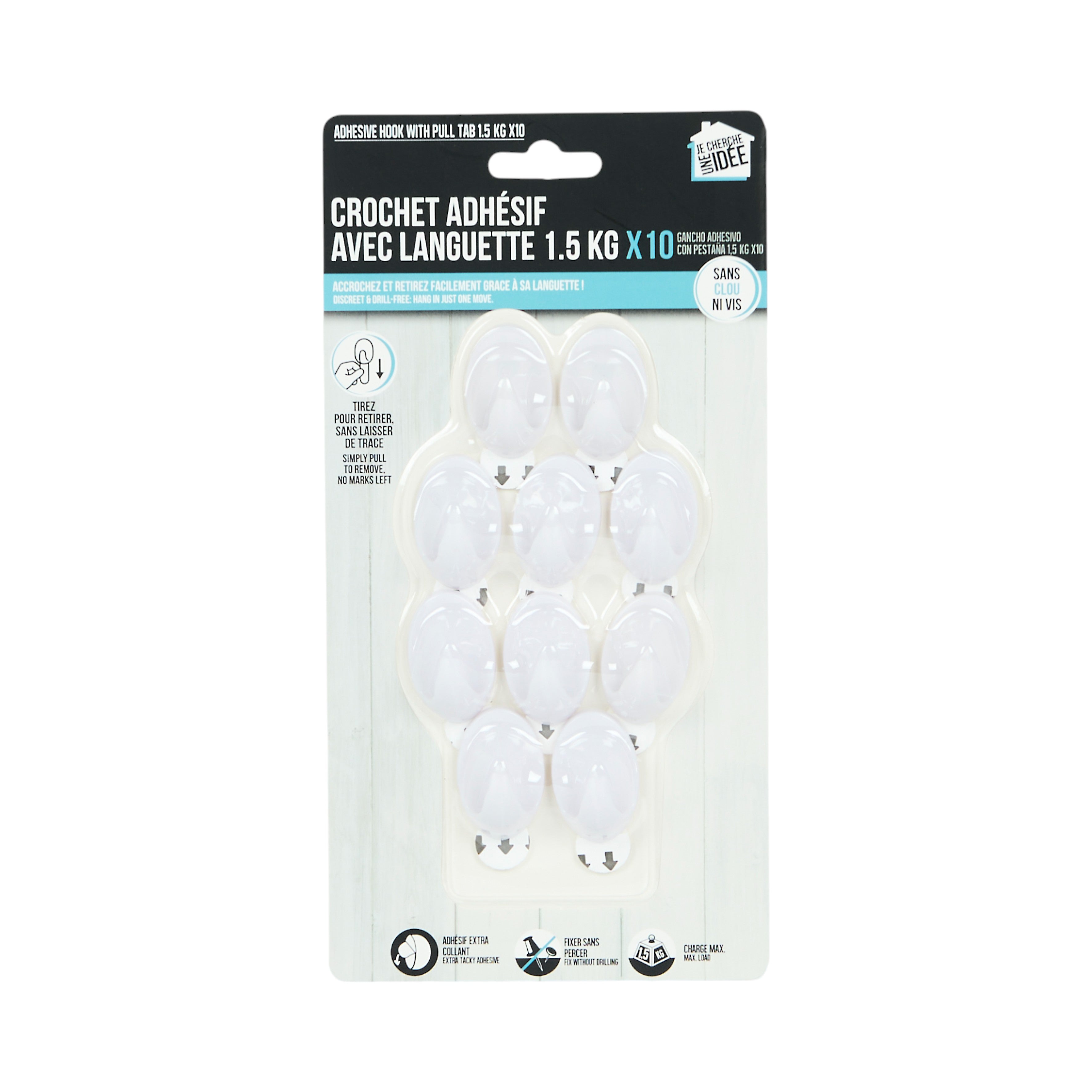CROCHET AVEC LANGUETTE 1.5KG X10