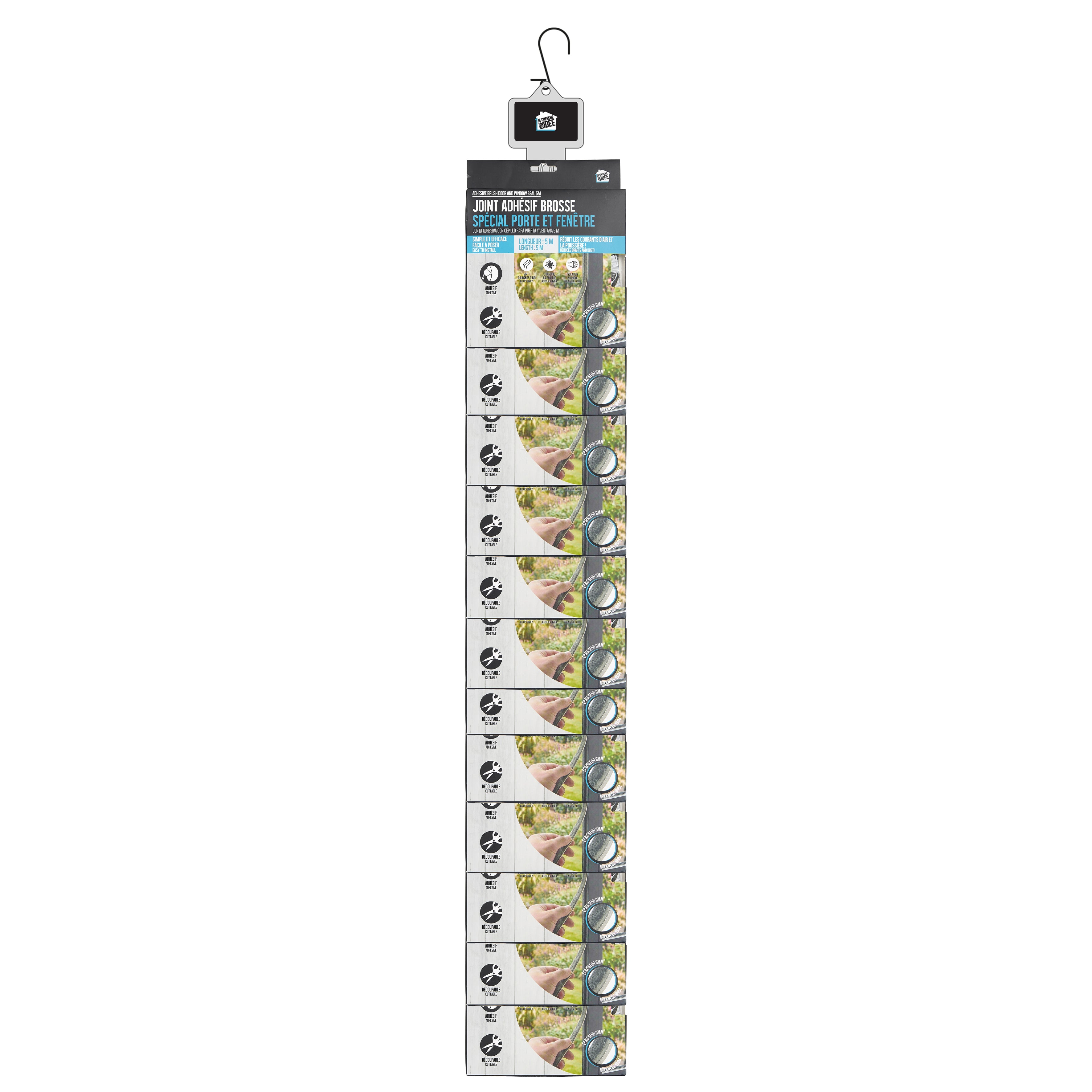 JOINT ADHESIF BROSSE FENETRE ET PORTE 5M
