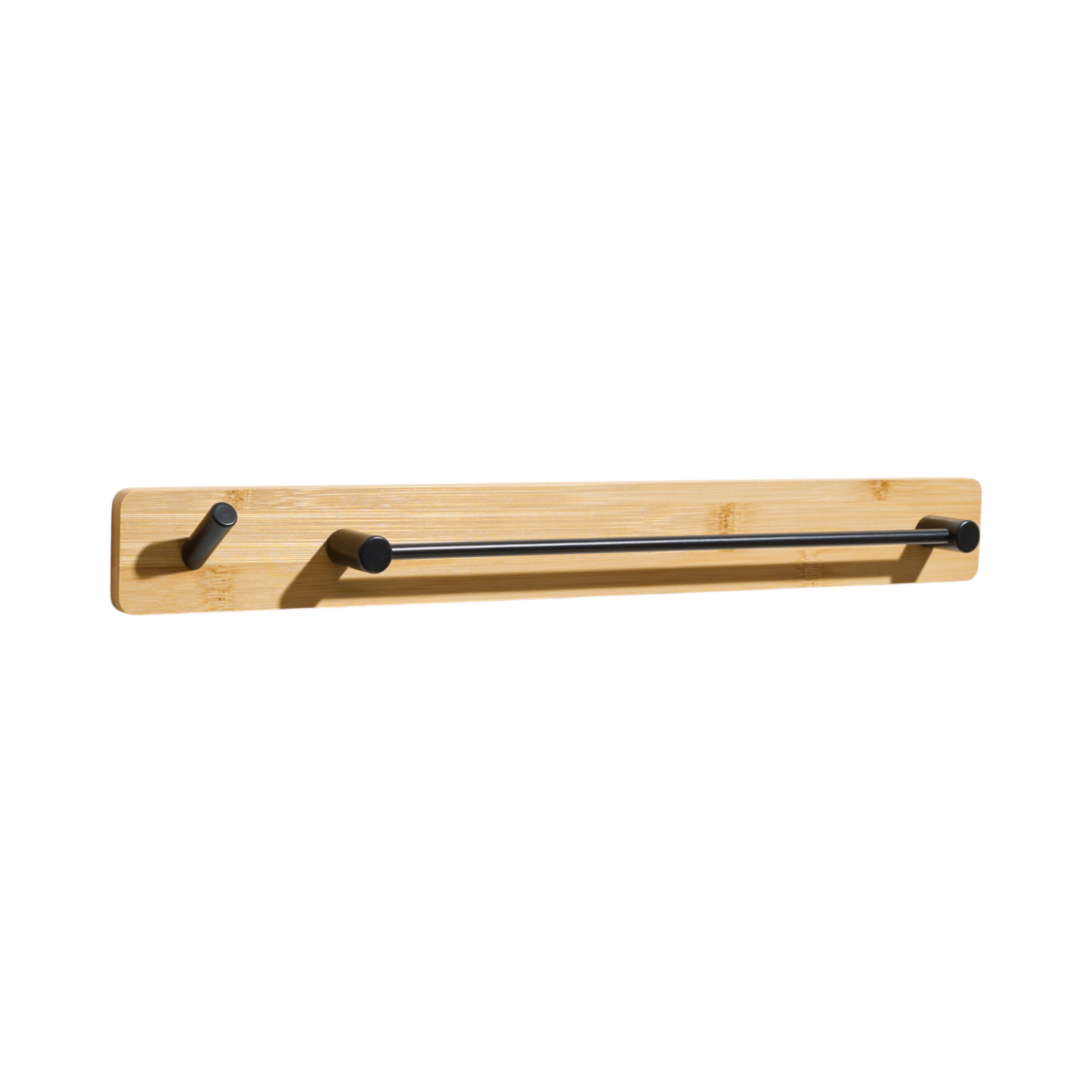 CROCHET ADHESIF 2 EN 1 BOIS ET METAL