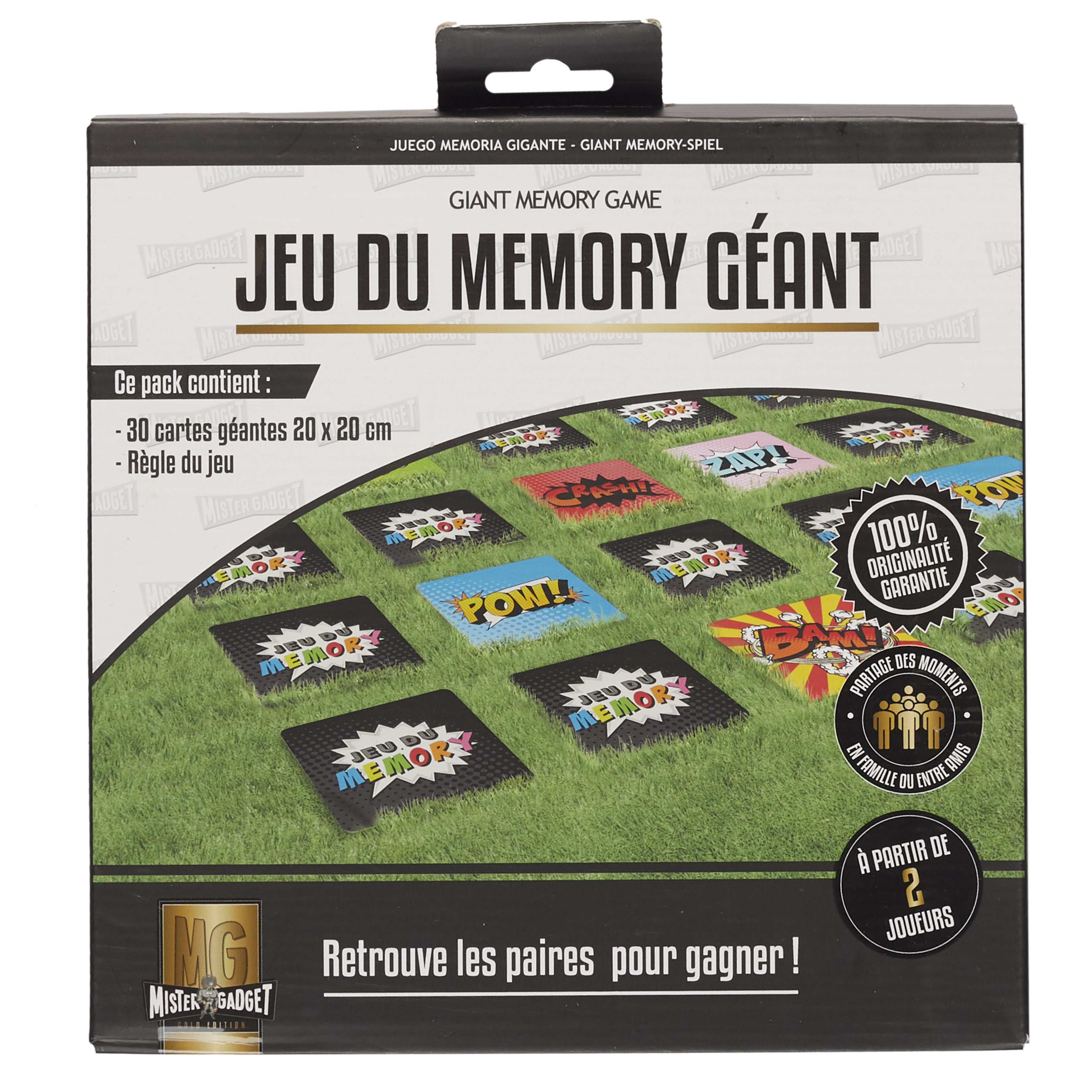 JEU DU MEMORY GEANT 30 CARTES