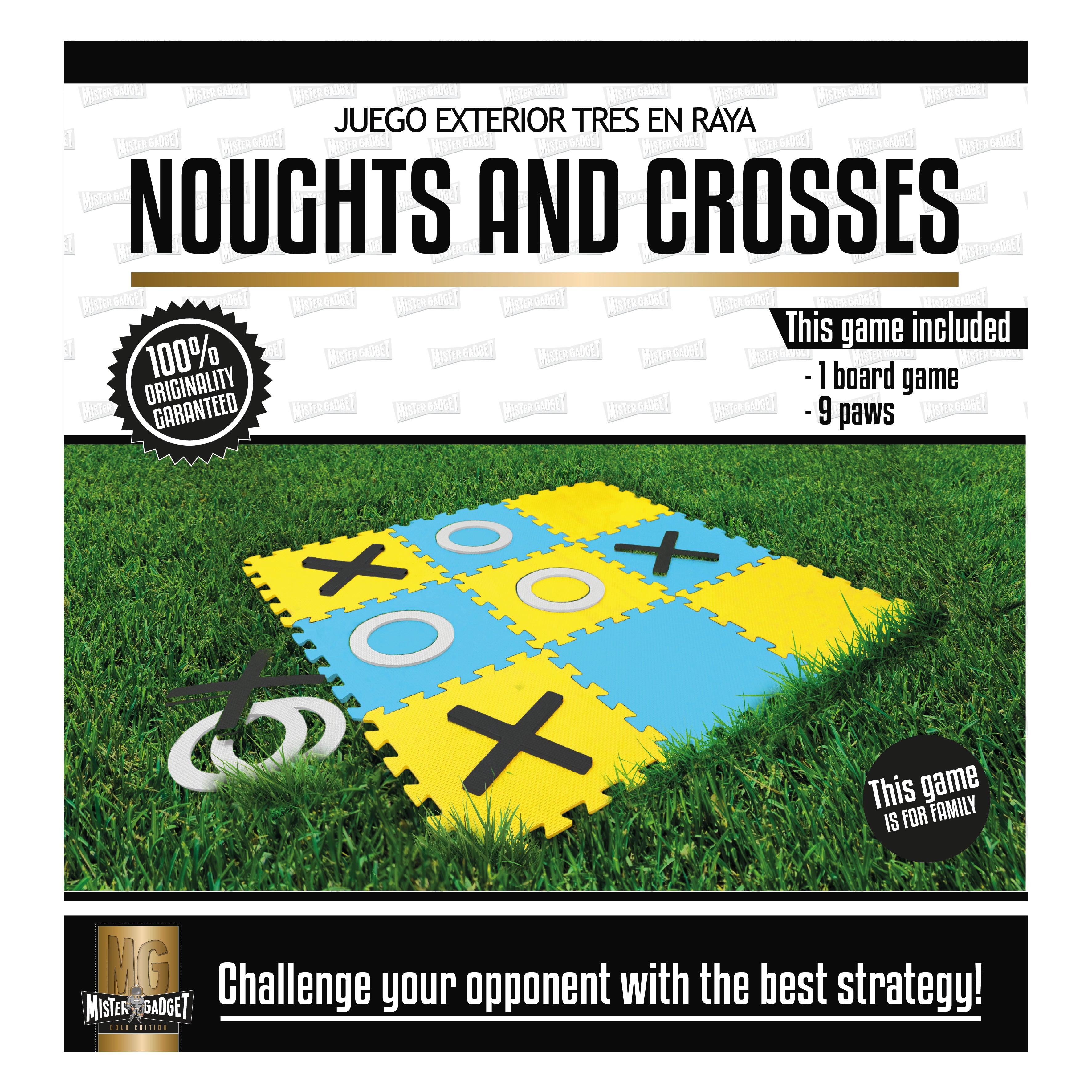 JEU EXTERIEUR TIC TAC TOE 32X32CM