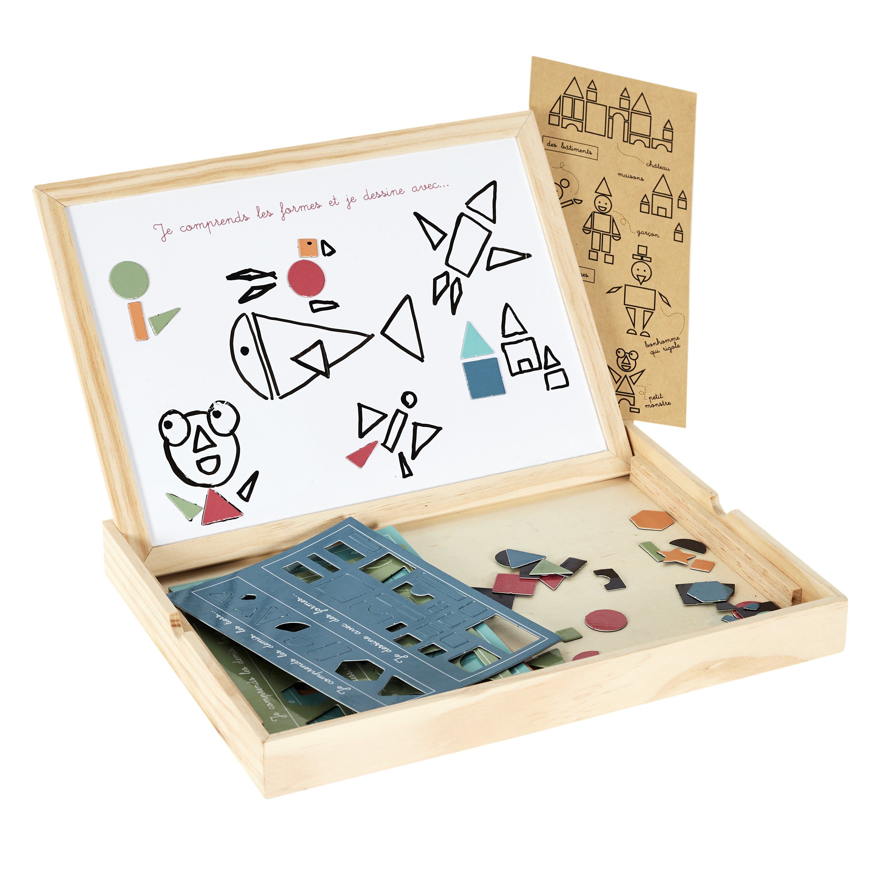 TABLEAU EN BOIS JE COMPRENDS LES FORMES
