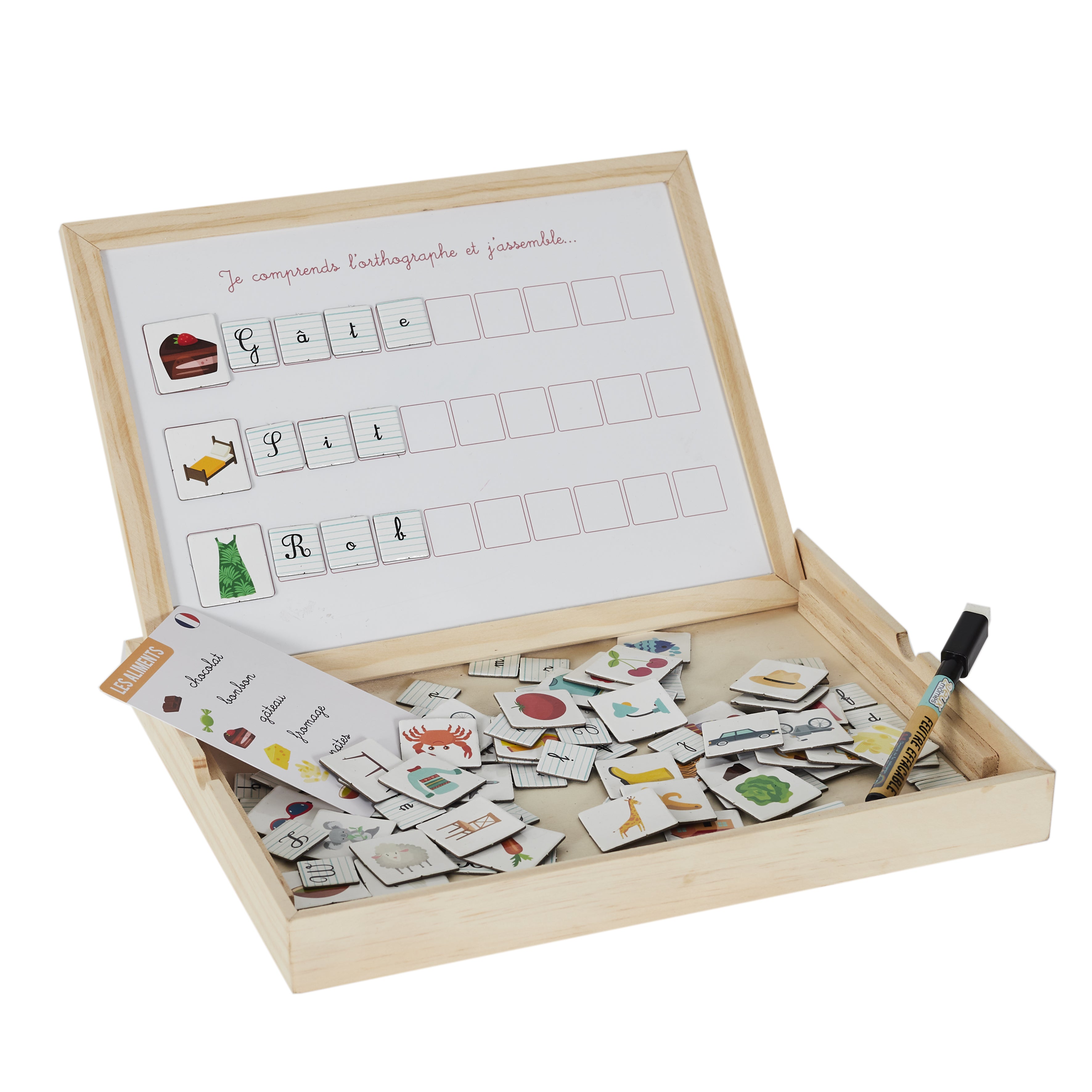 TABLEAU EN BOIS JE COMPRENDS LES LETTRES