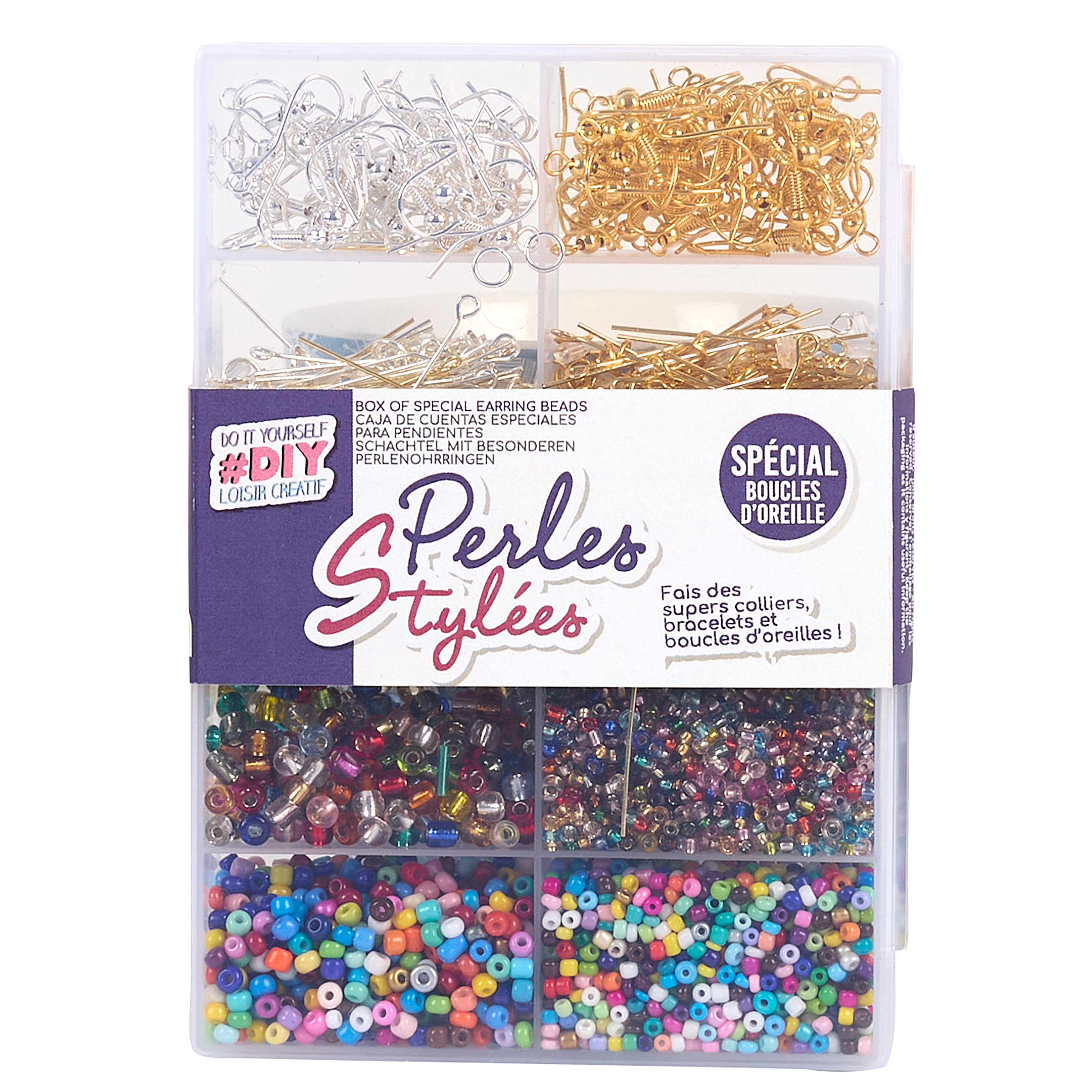 COFFRET DIY BOUCLES D OREILLES ET PERLES X4880