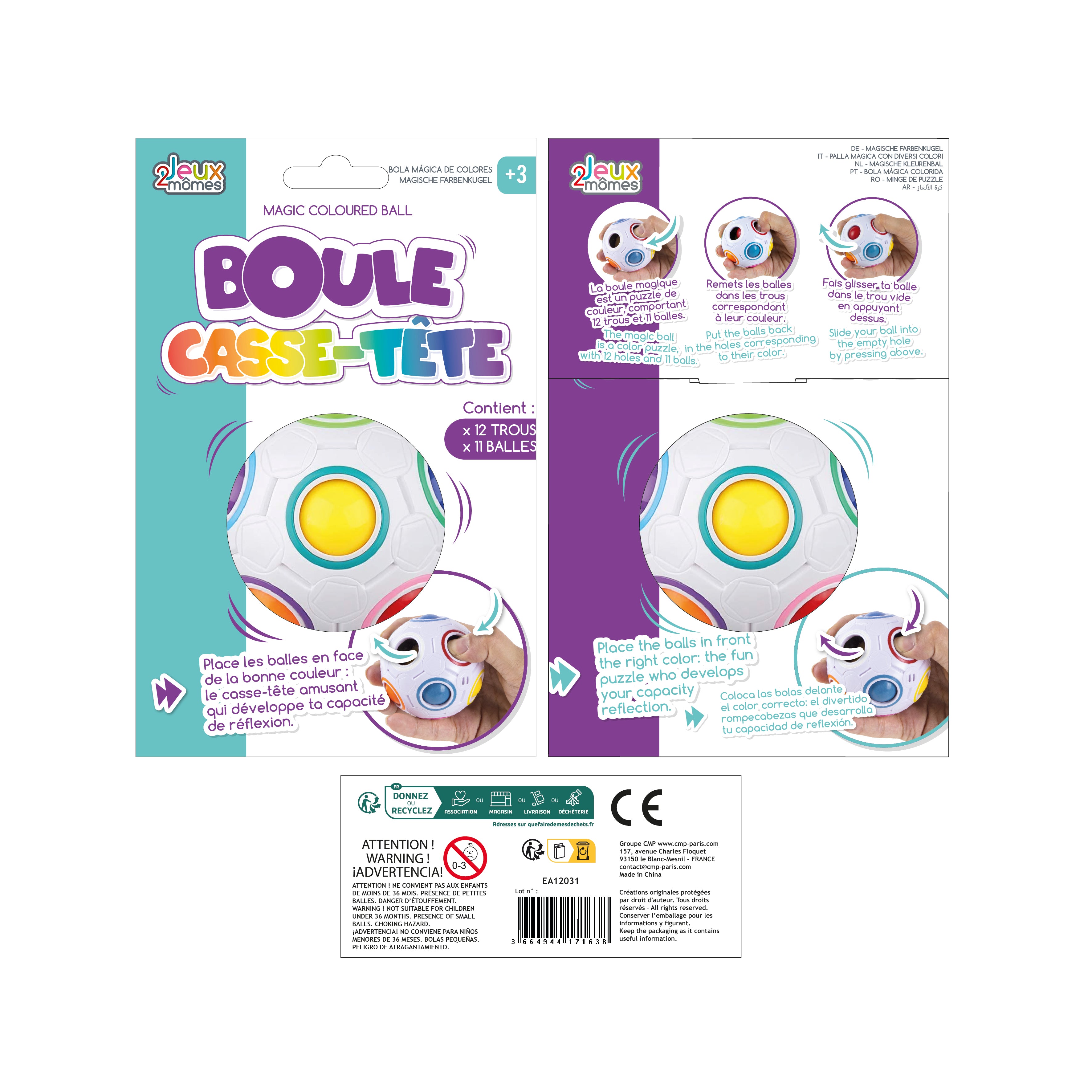 BOULE MAGIQUE COULEURS