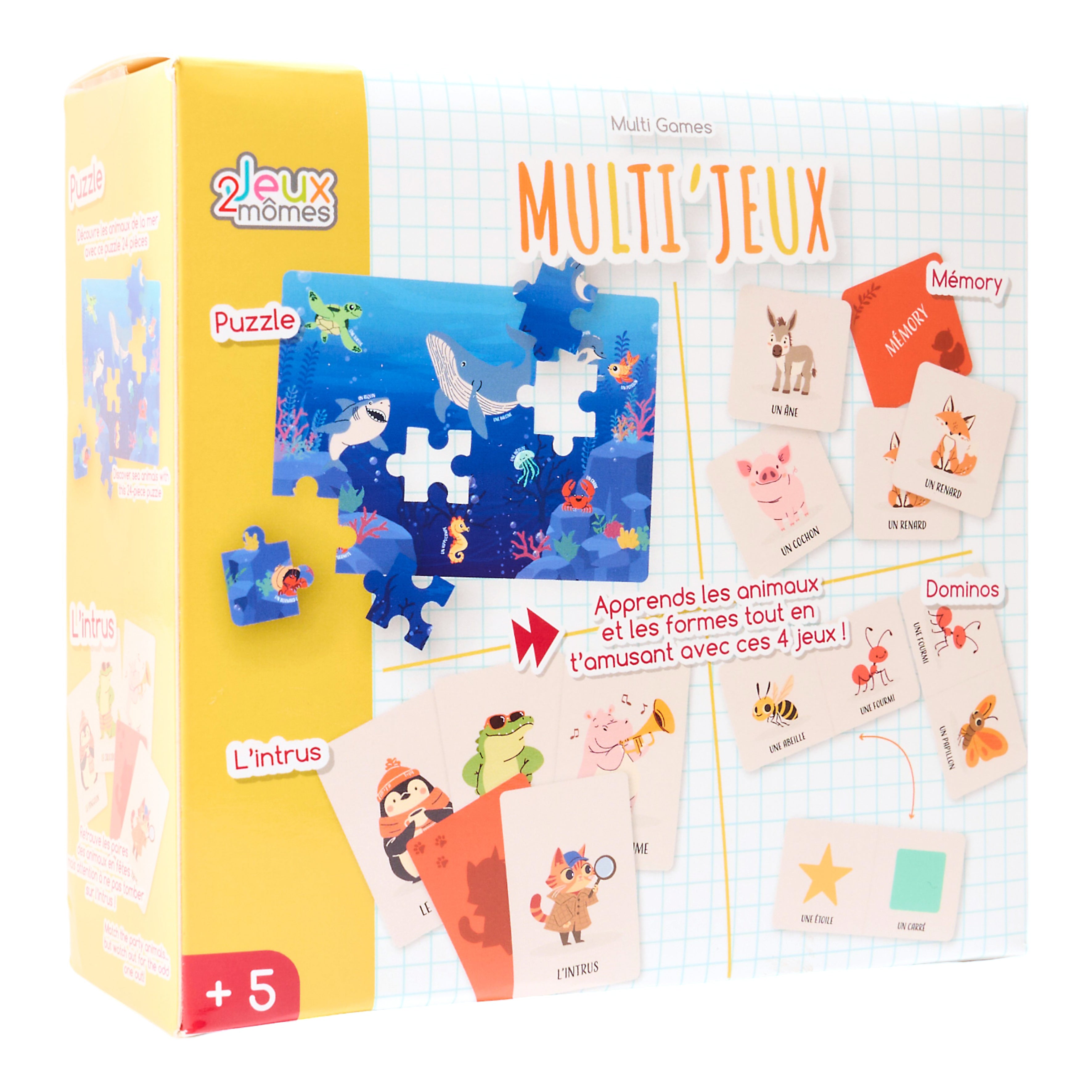 BOITE DE JEUX EDUCATIFS 4 EN 1