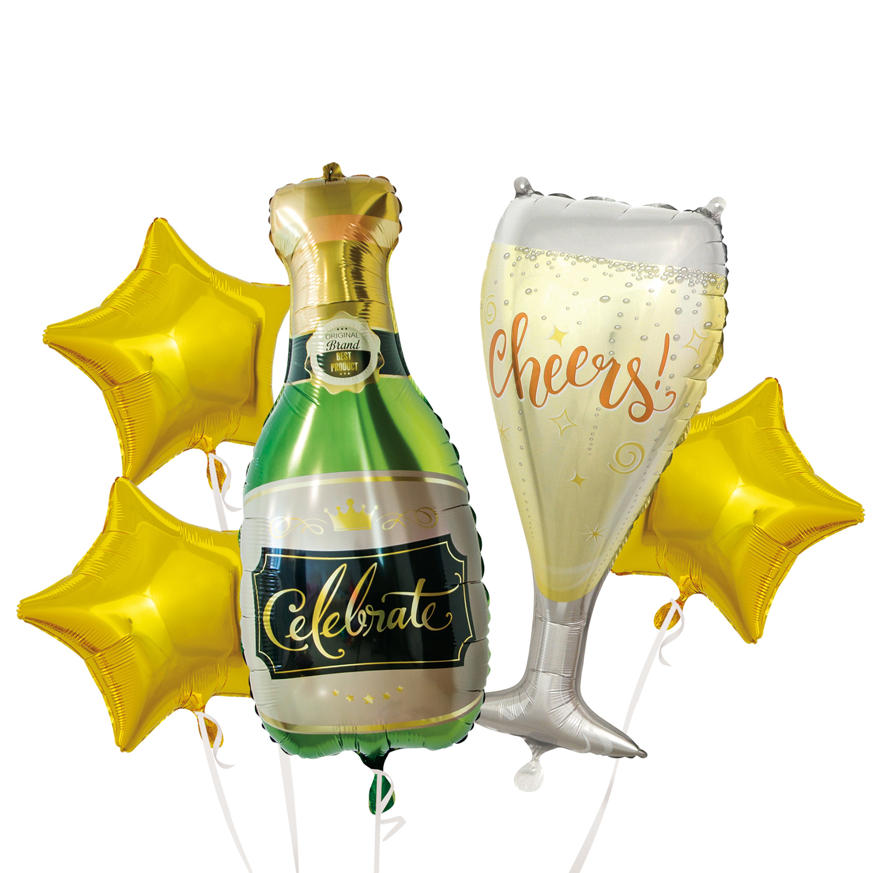 BALLON ALUMINIUM CHAMPAGNE X4