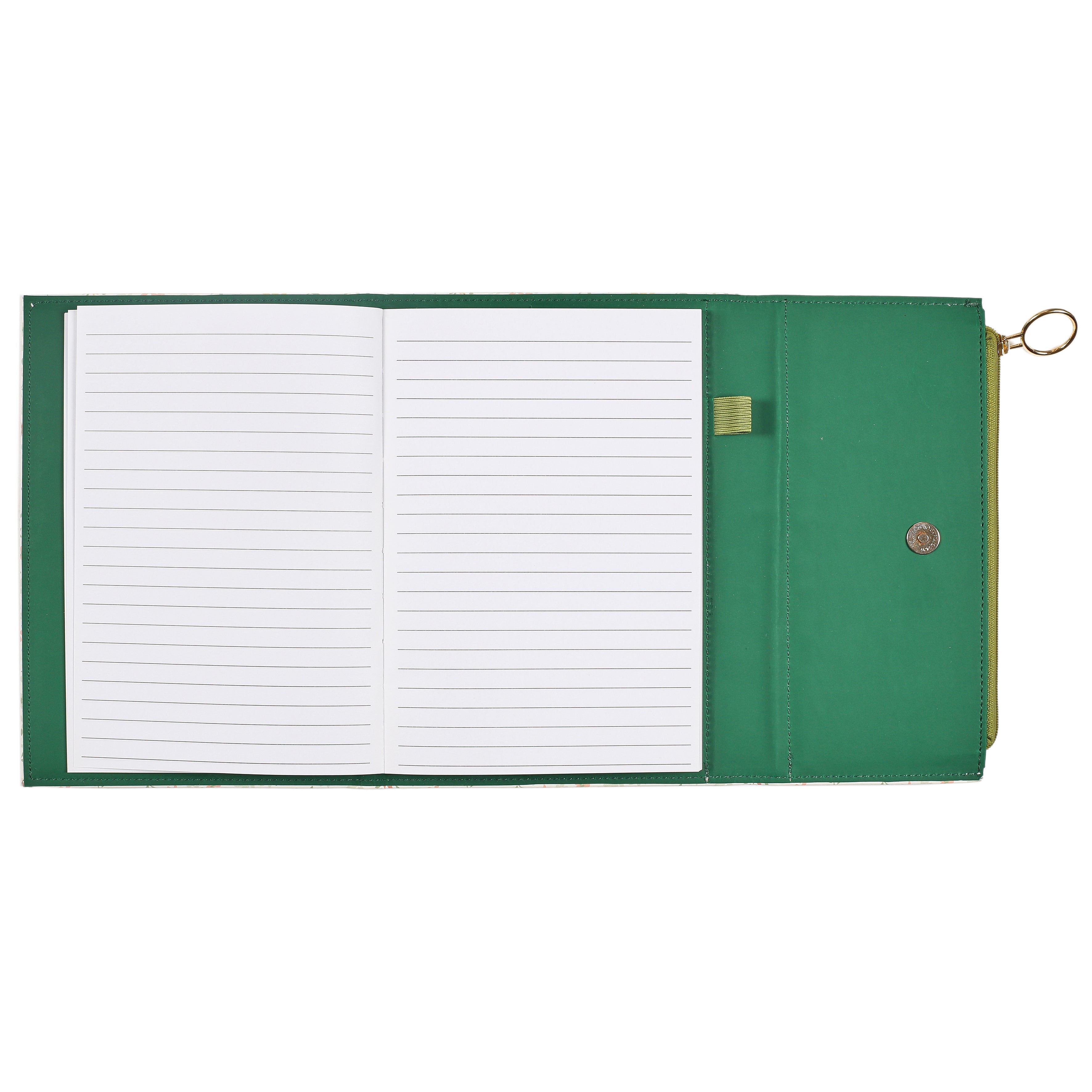 CAHIER AVEC COUVERTURE ET TROUSSE INTEGREE