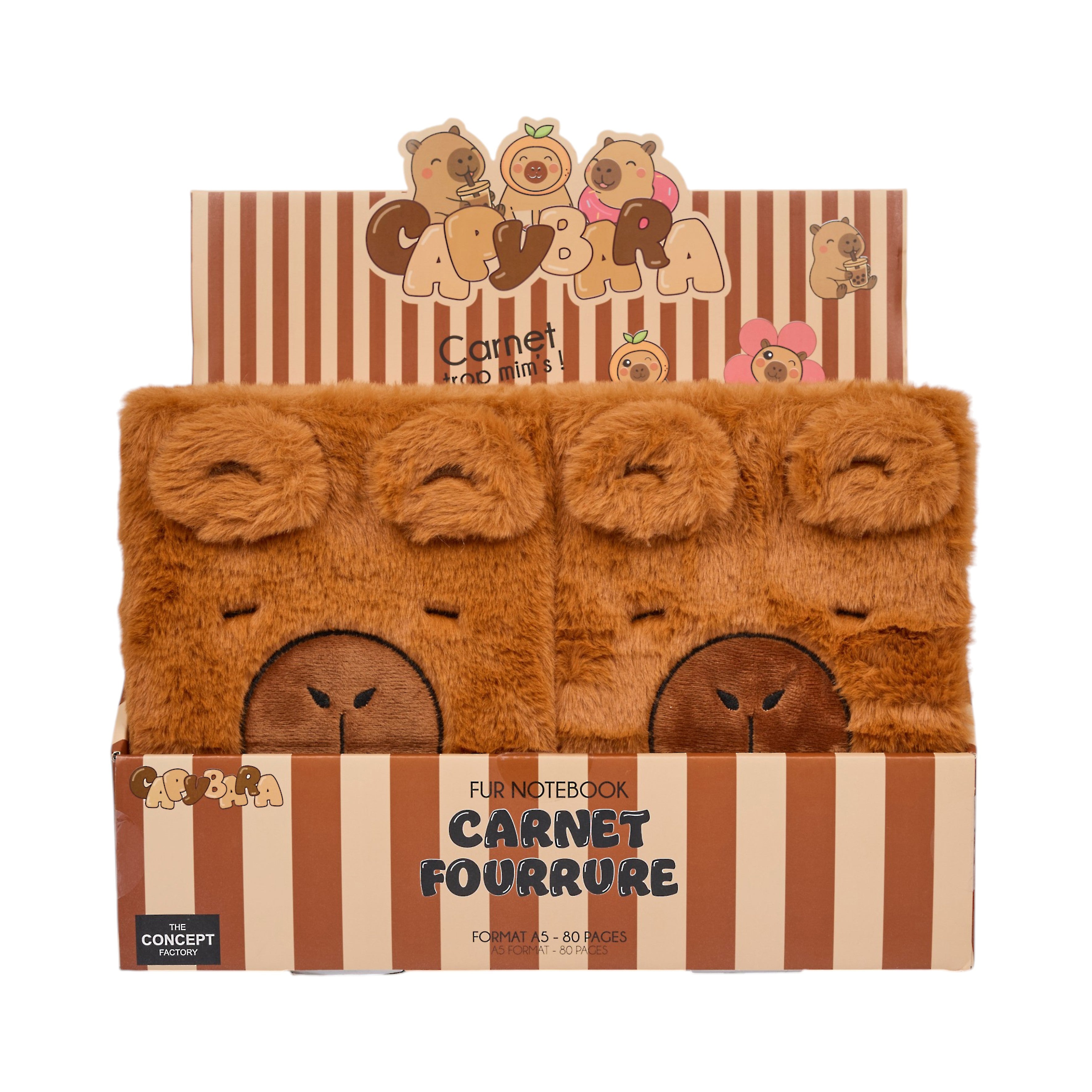 CARNET IMITATION FOURRURE CAPYBARA A5