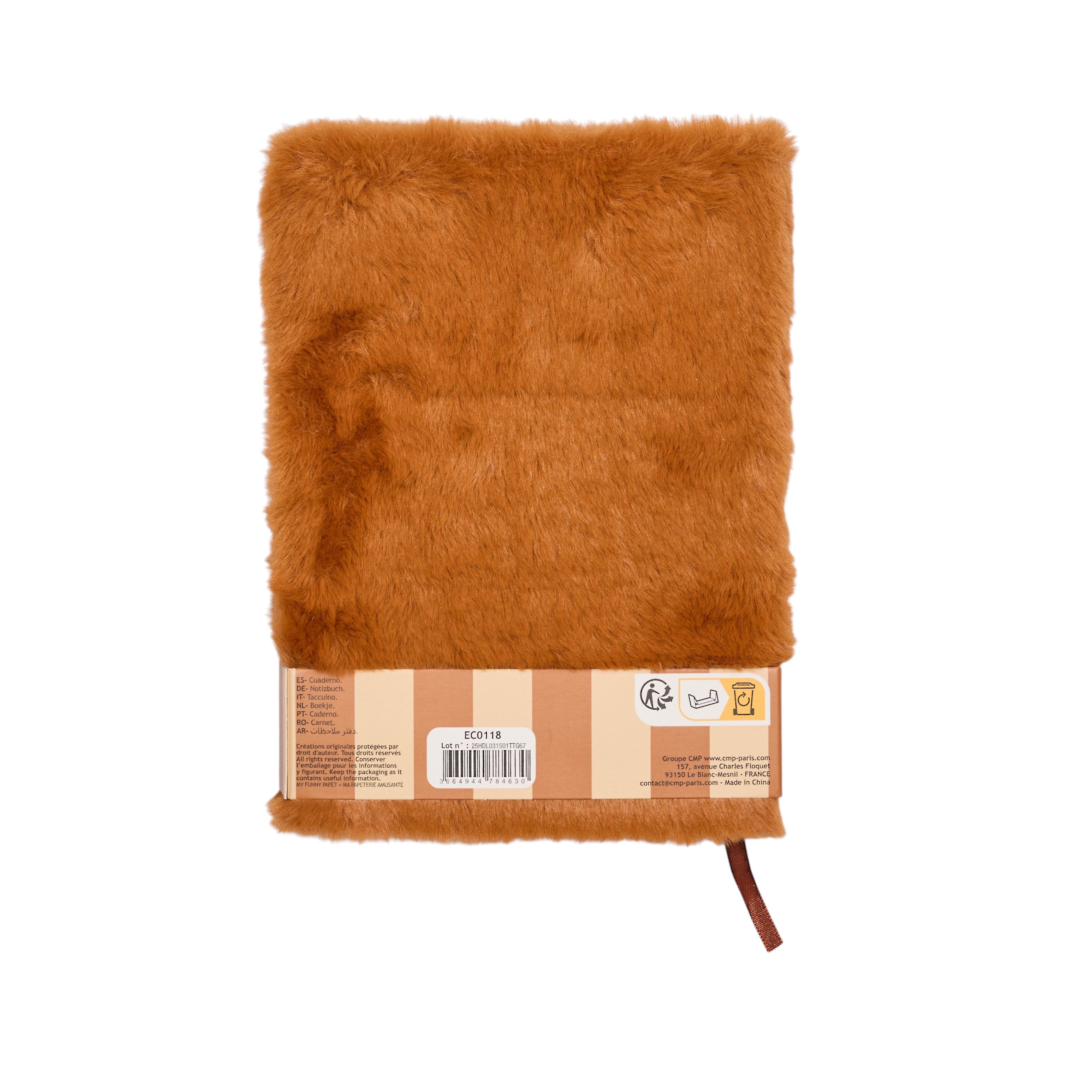 CARNET IMITATION FOURRURE CAPYBARA A5