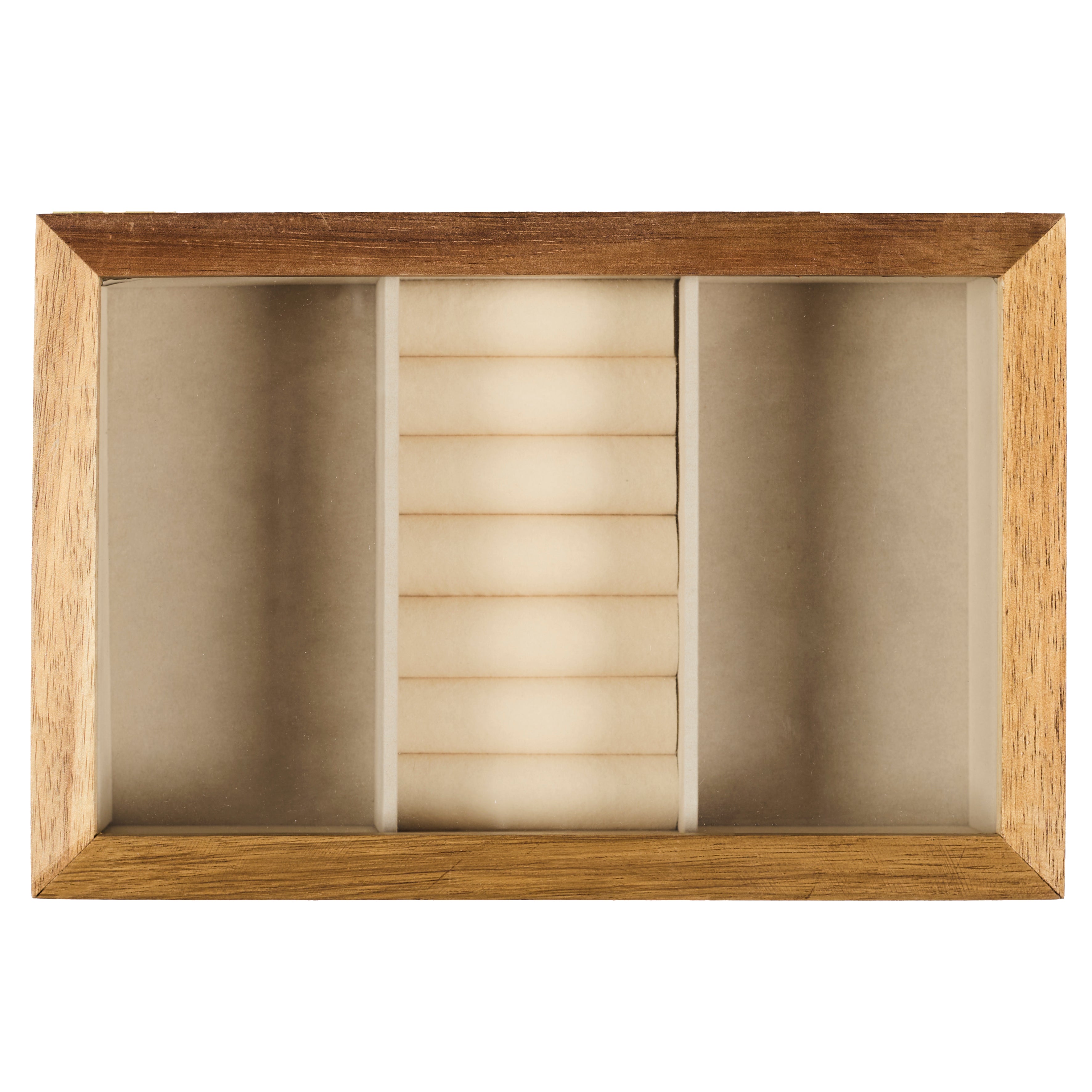 BOITE A BIJOUX VERRE ET BOIS