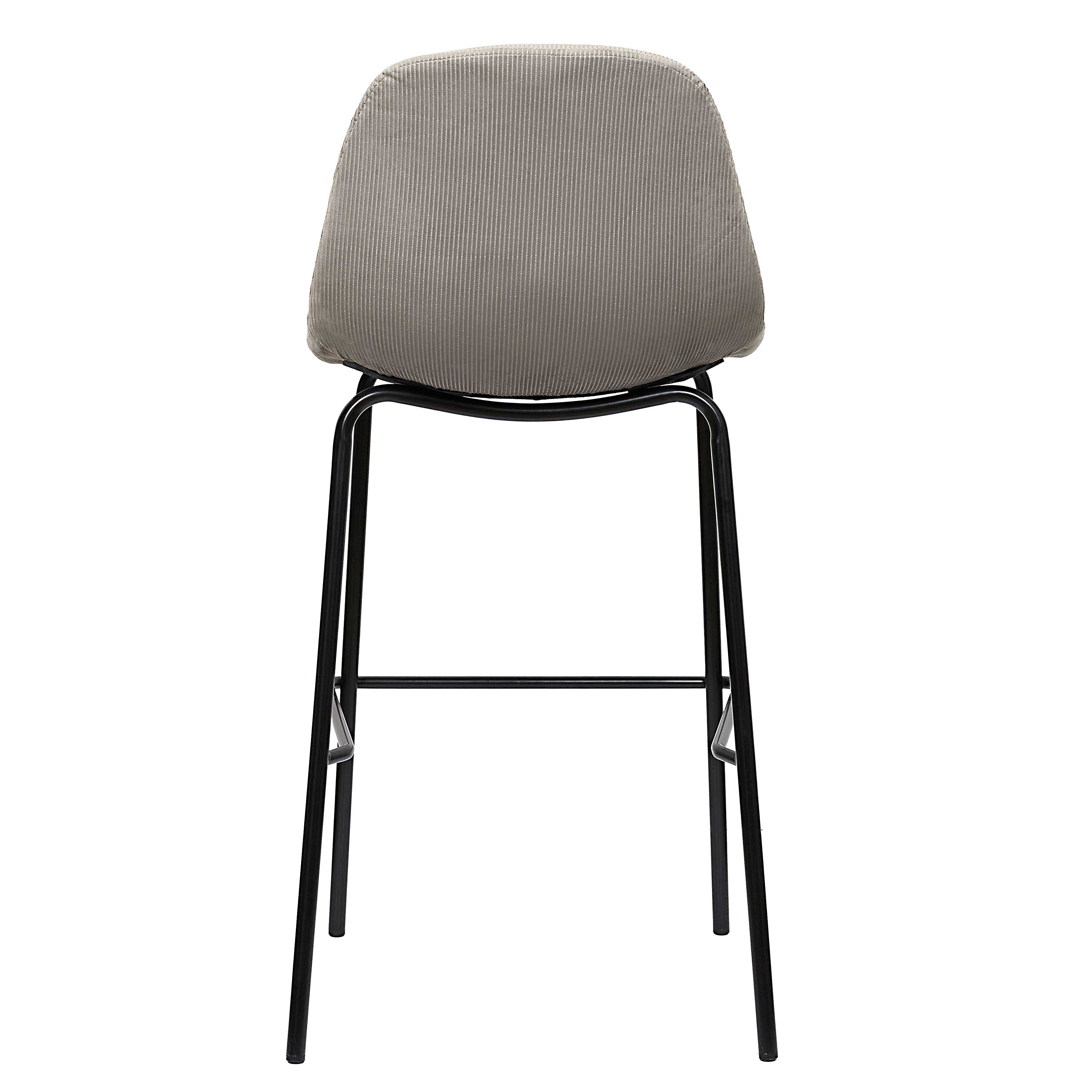 CHAISE DE BAR GIULIA GRIS - LOT DE 2