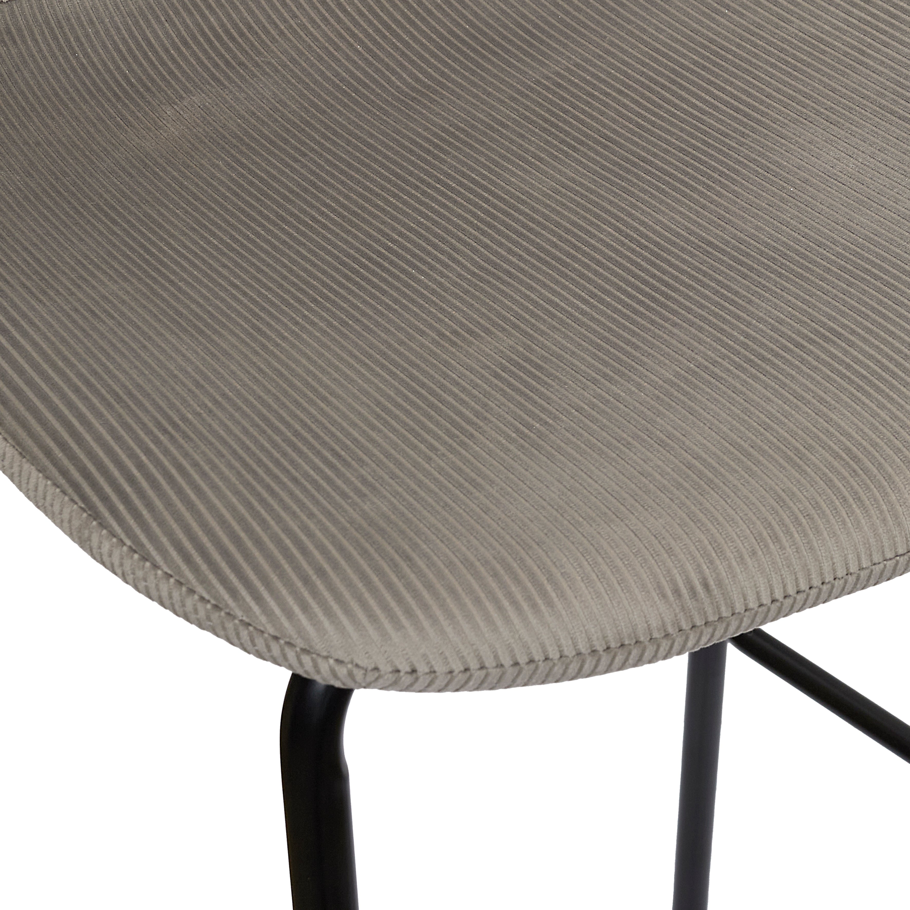 CHAISE DE BAR GIULIA GRIS - LOT DE 2