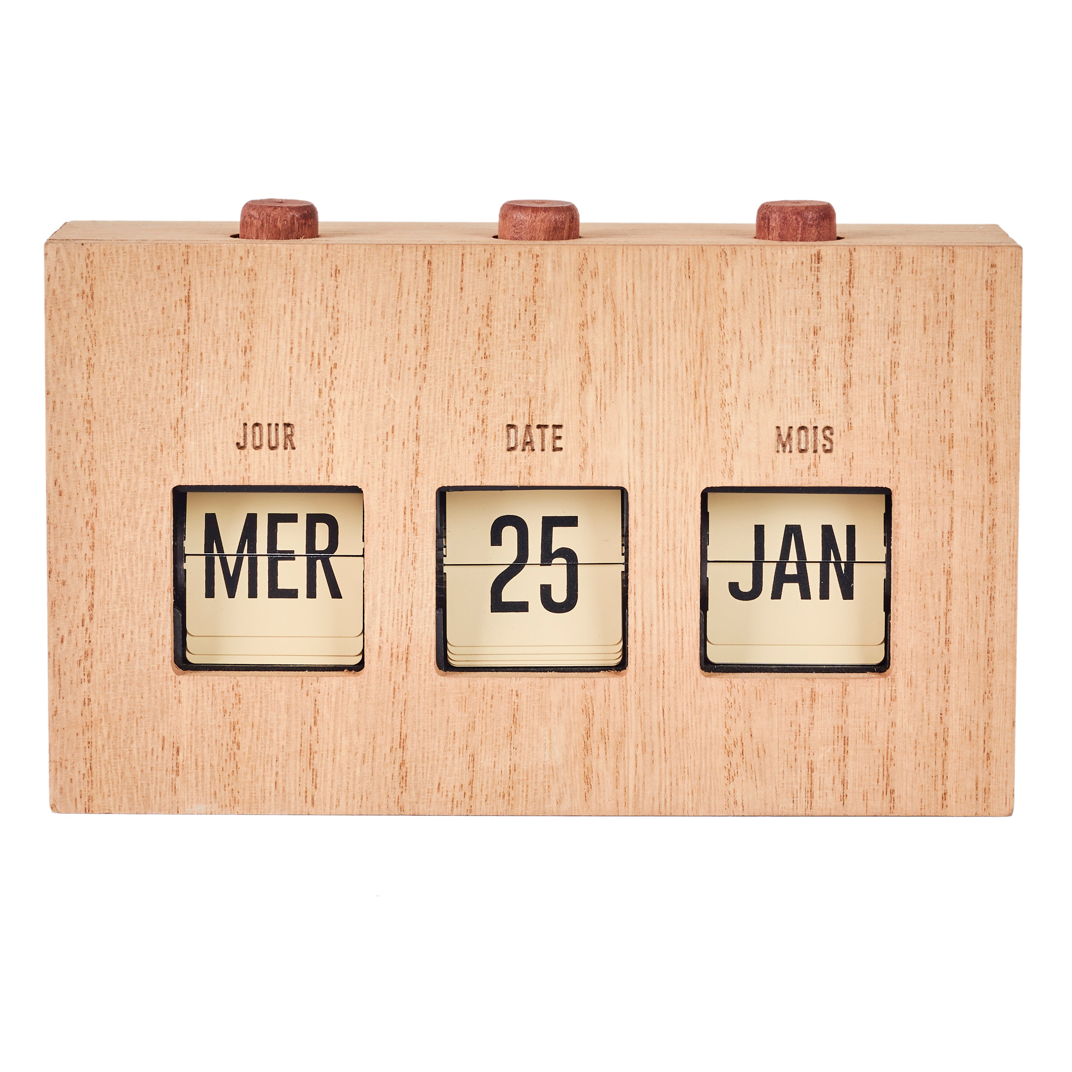 CALENDRIER FLIP FLAP DECO EFFET BOIS