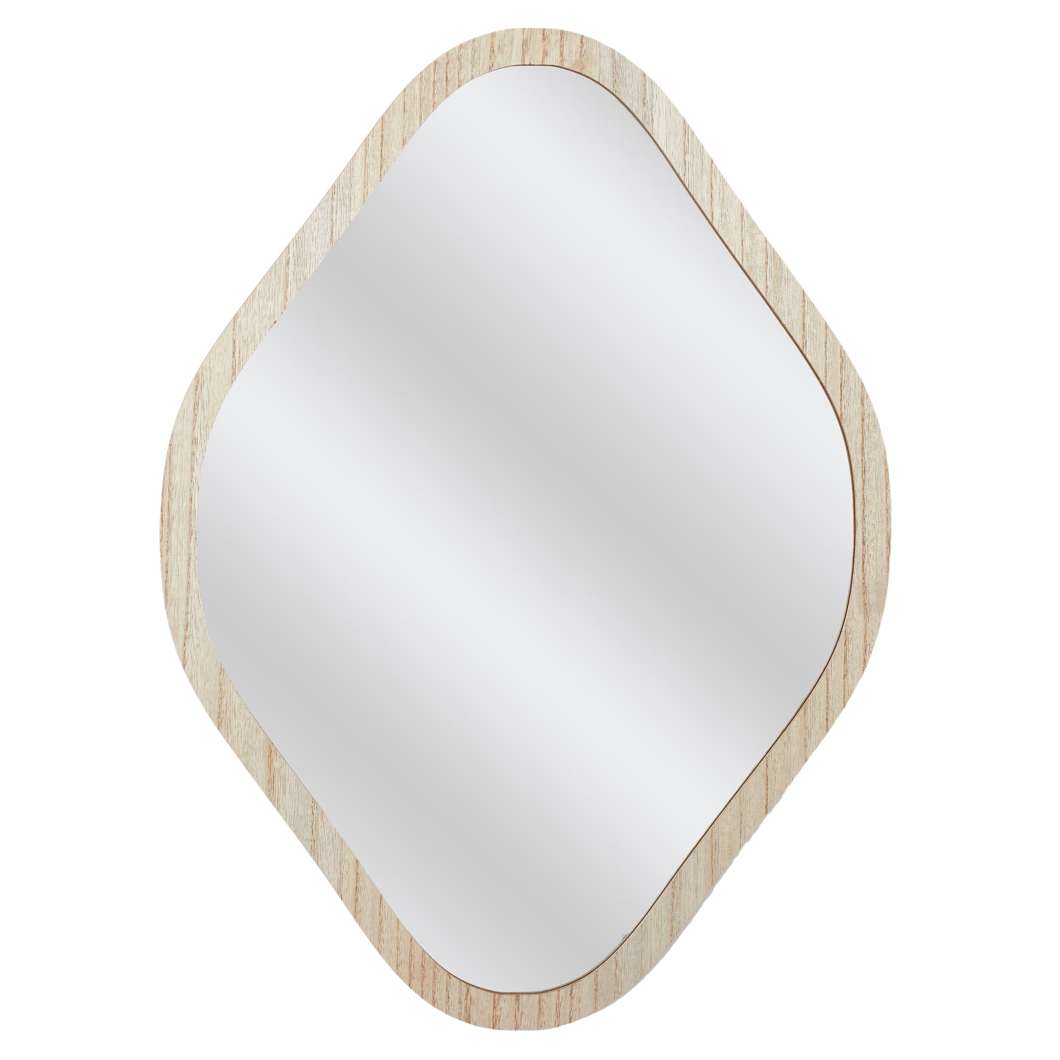 MIROIR DECO CONTOUR BOIS LOSANGE H60CM ELIO