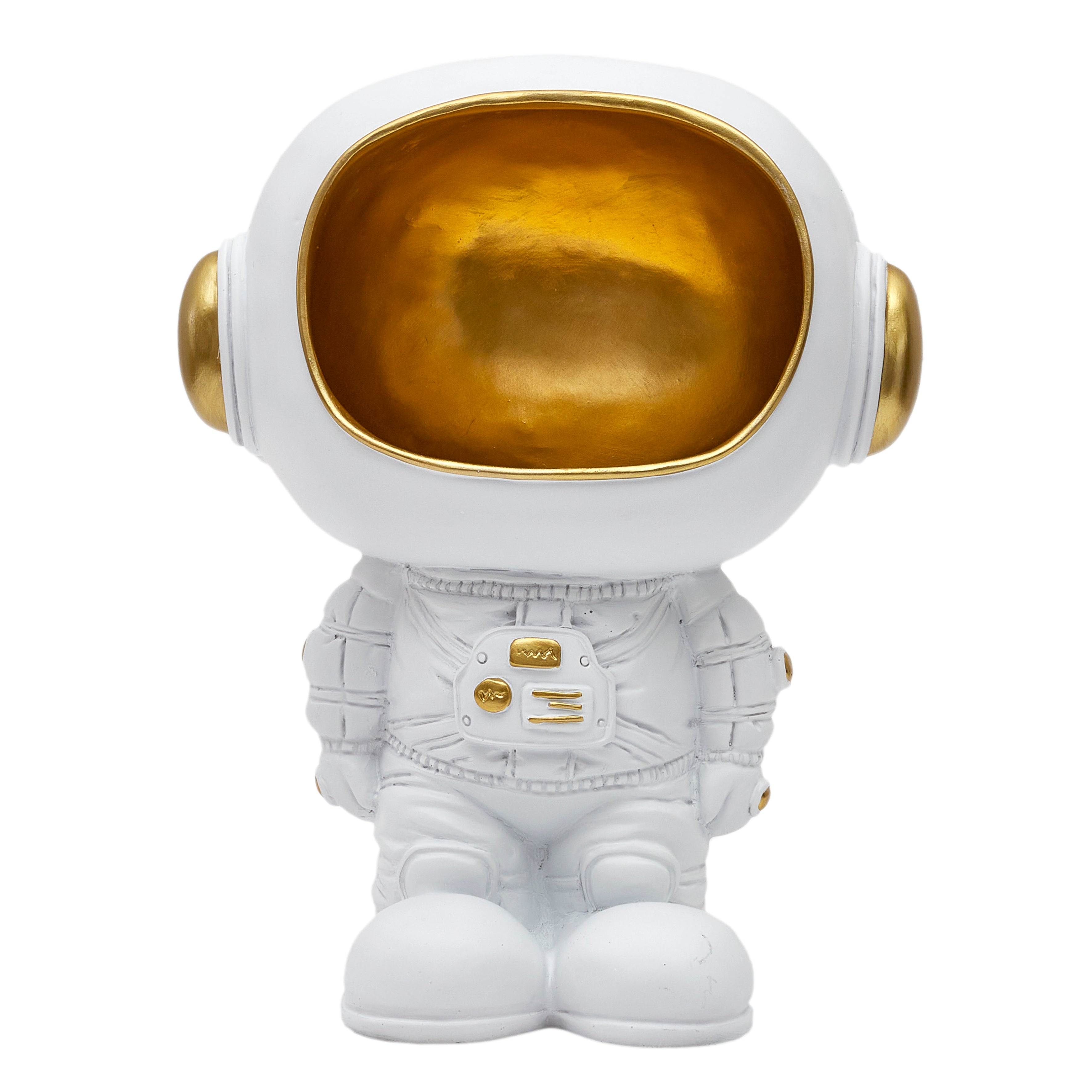 STATUE ASTRONAUTE VIDE POCHE BLANC