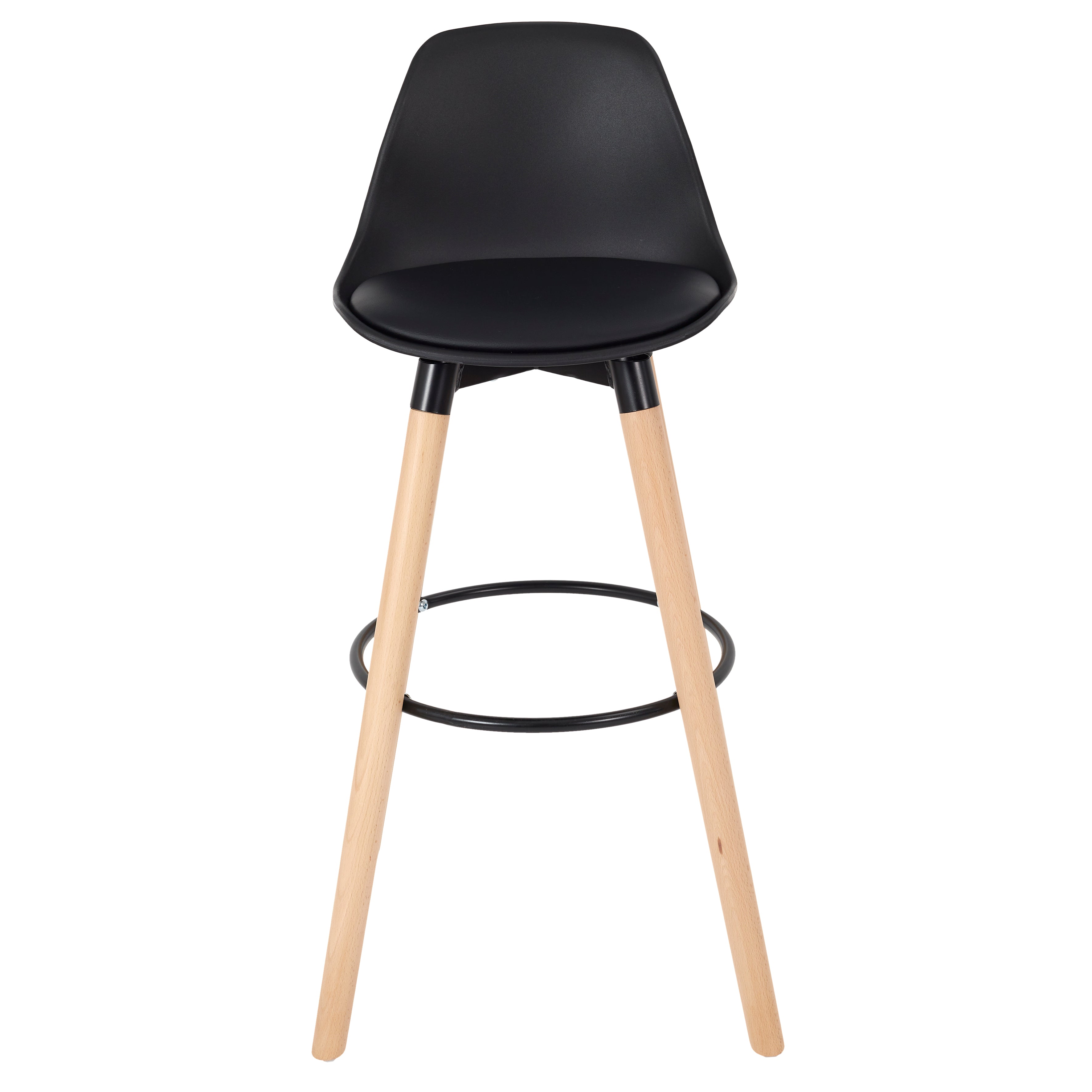 TABOURET DE BAR WALT NOIR - LOT DE 2