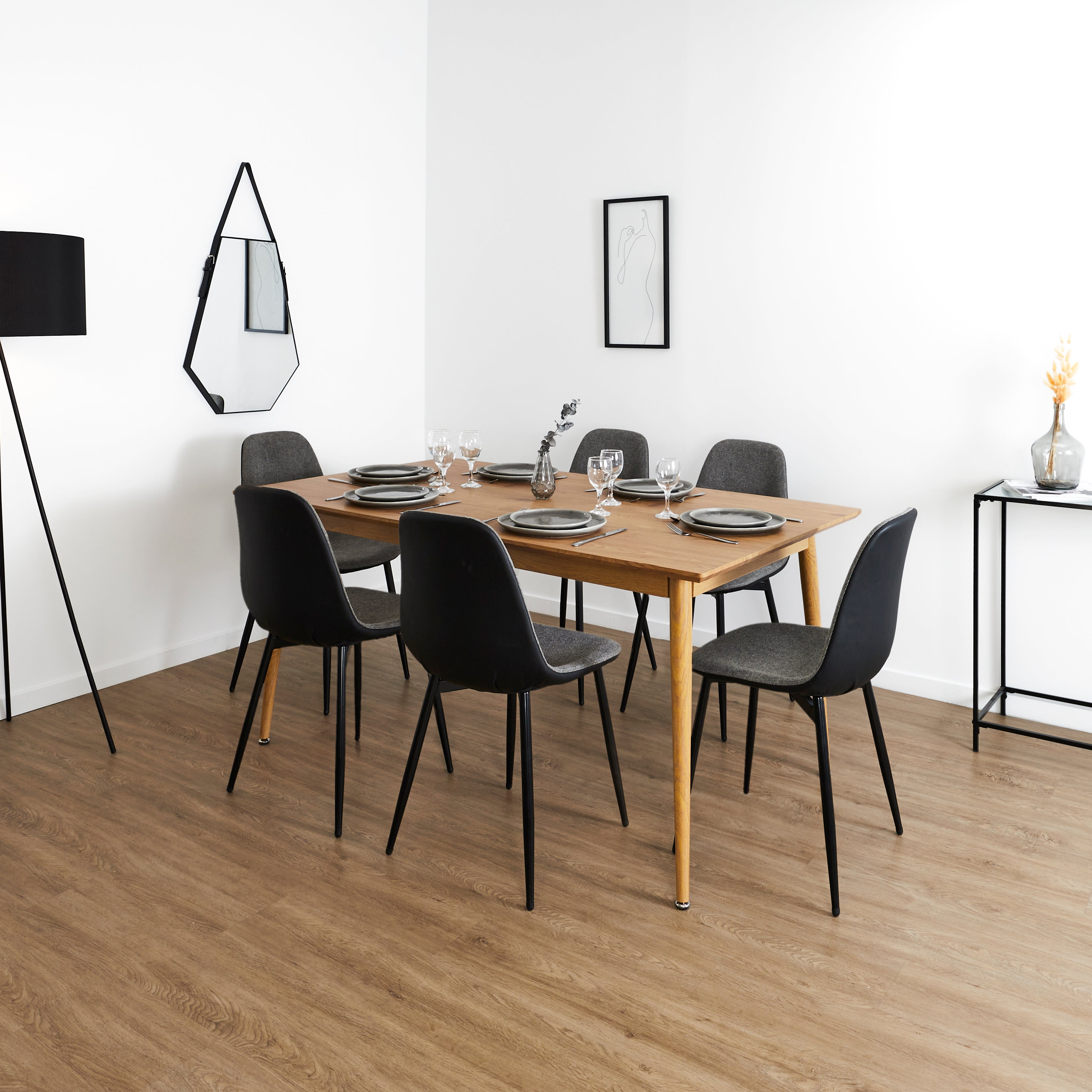 TABLE EXTENSIBLE 160 200CM PAXTON