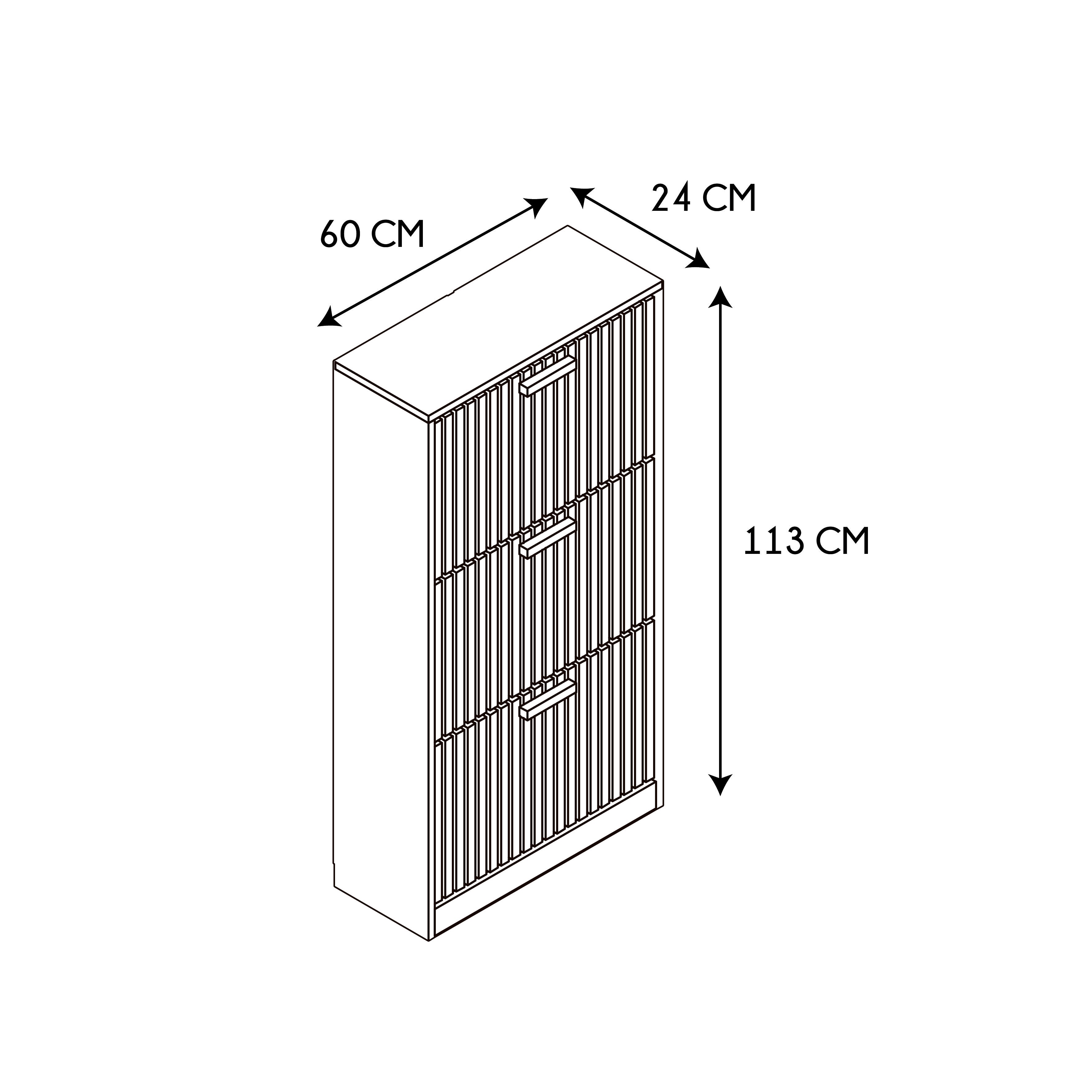 MEUBLE A CHAUSSURE 3 PORTES KLAUS