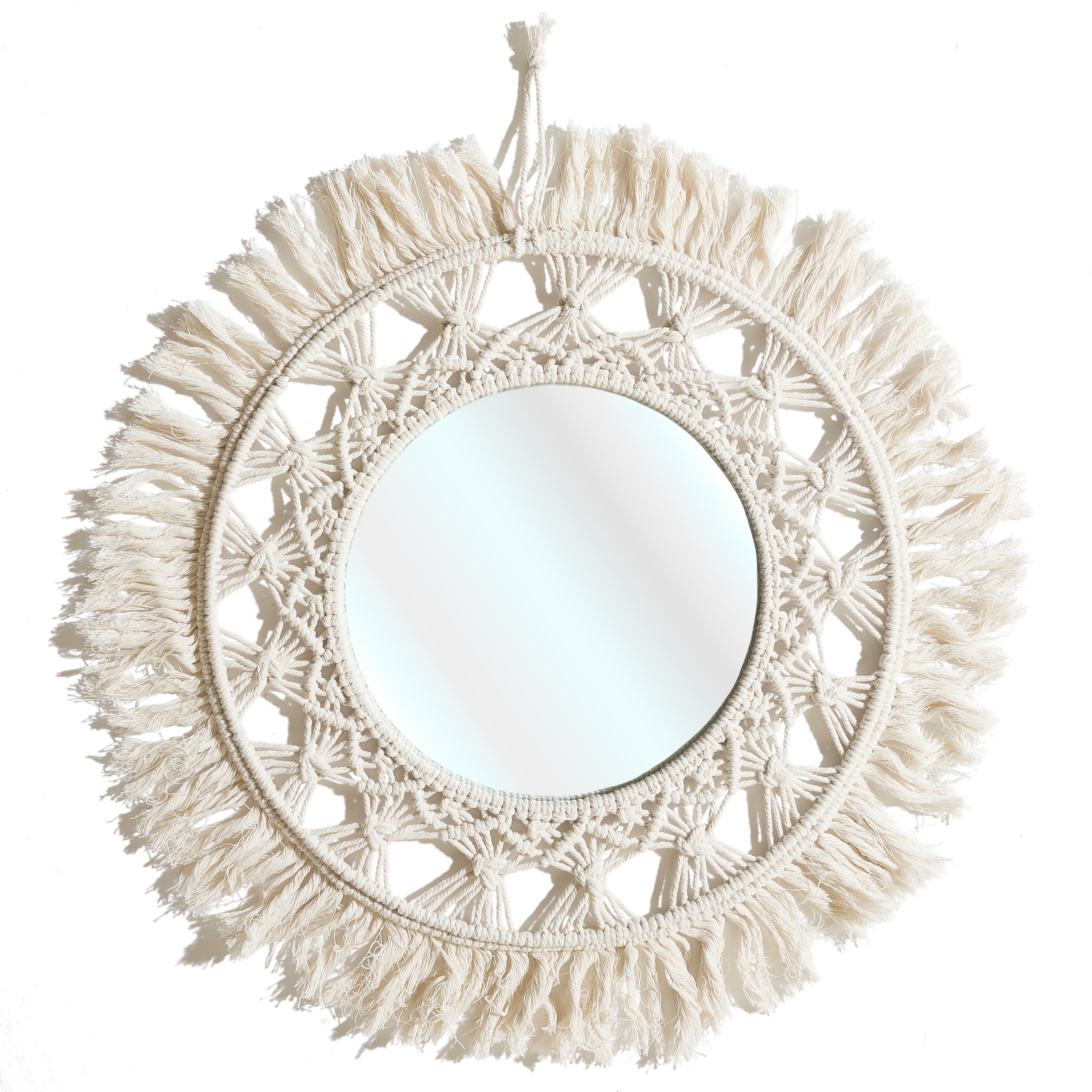 MIROIR D55CM BOHO