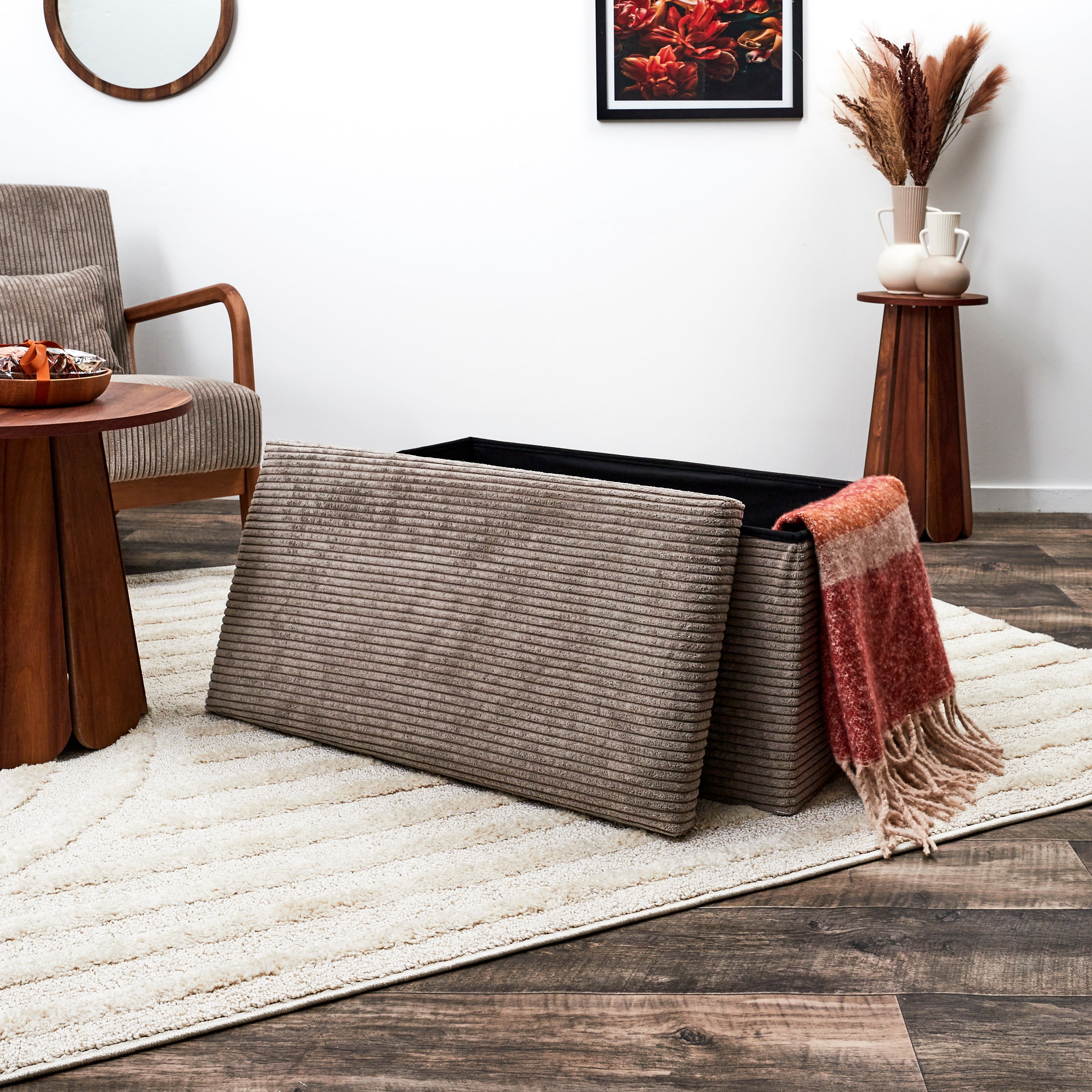 COFFRE BANC PLIABLE COTELE SCOTT TAUPE