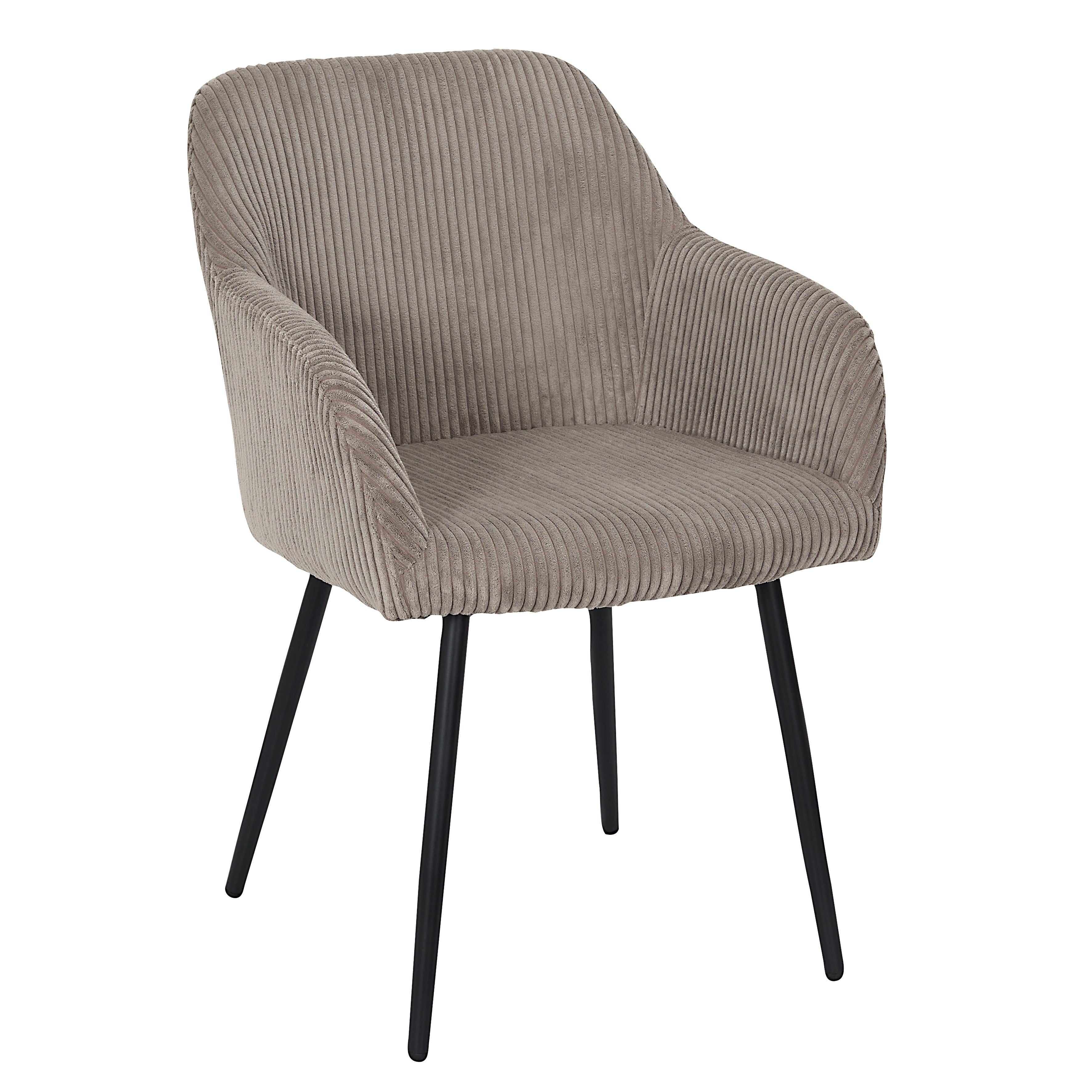 FAUTEUIL COTELE SCOTT TAUPE - LOT DE 2