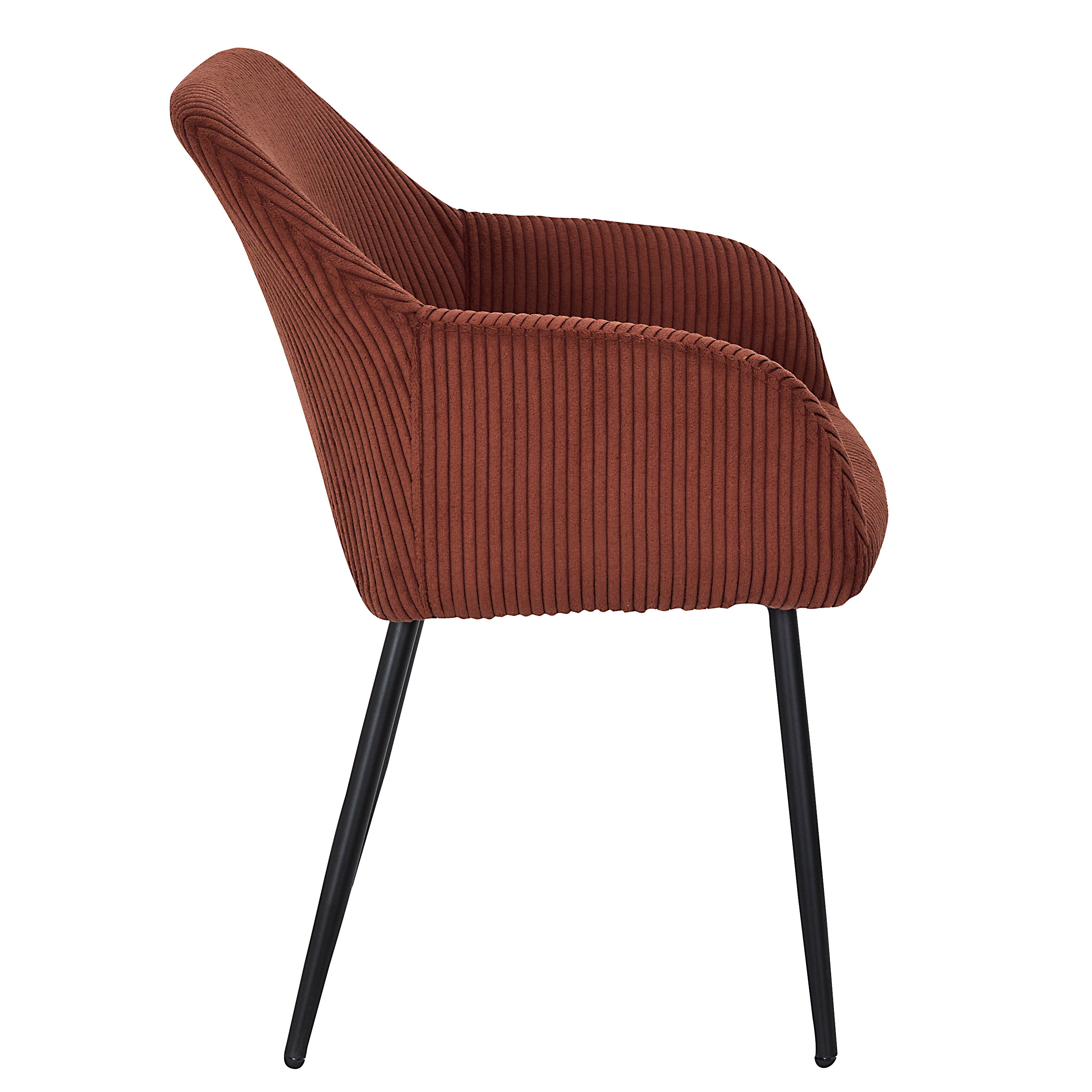 FAUTEUIL COTELE SCOTT TERRACOTTA - LOT DE 2