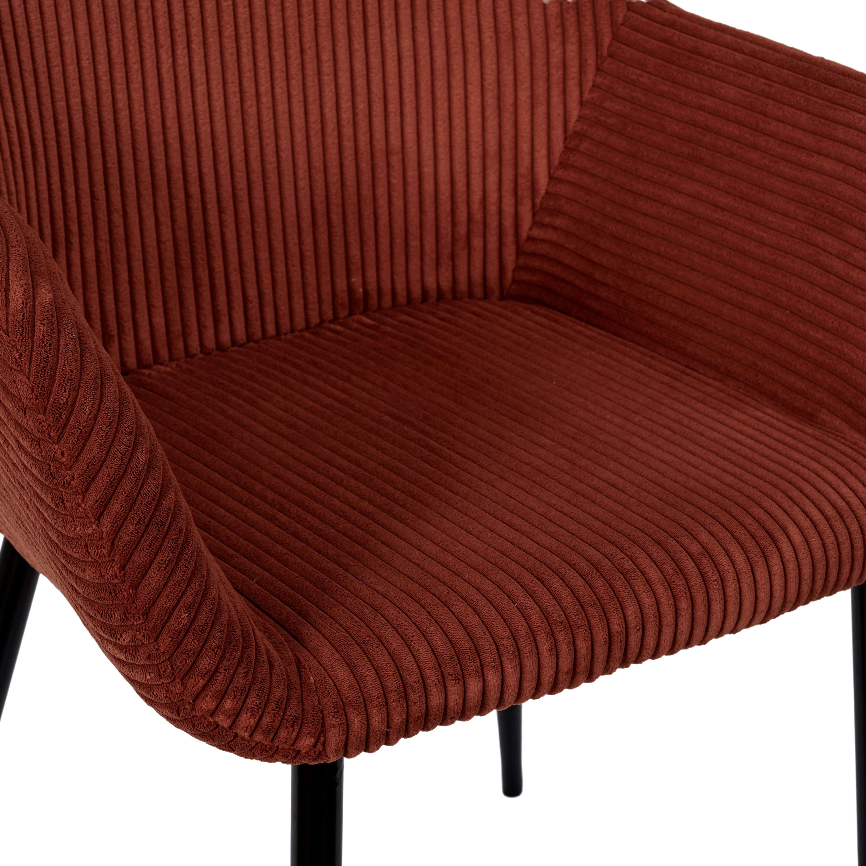 FAUTEUIL COTELE SCOTT TERRACOTTA - LOT DE 2