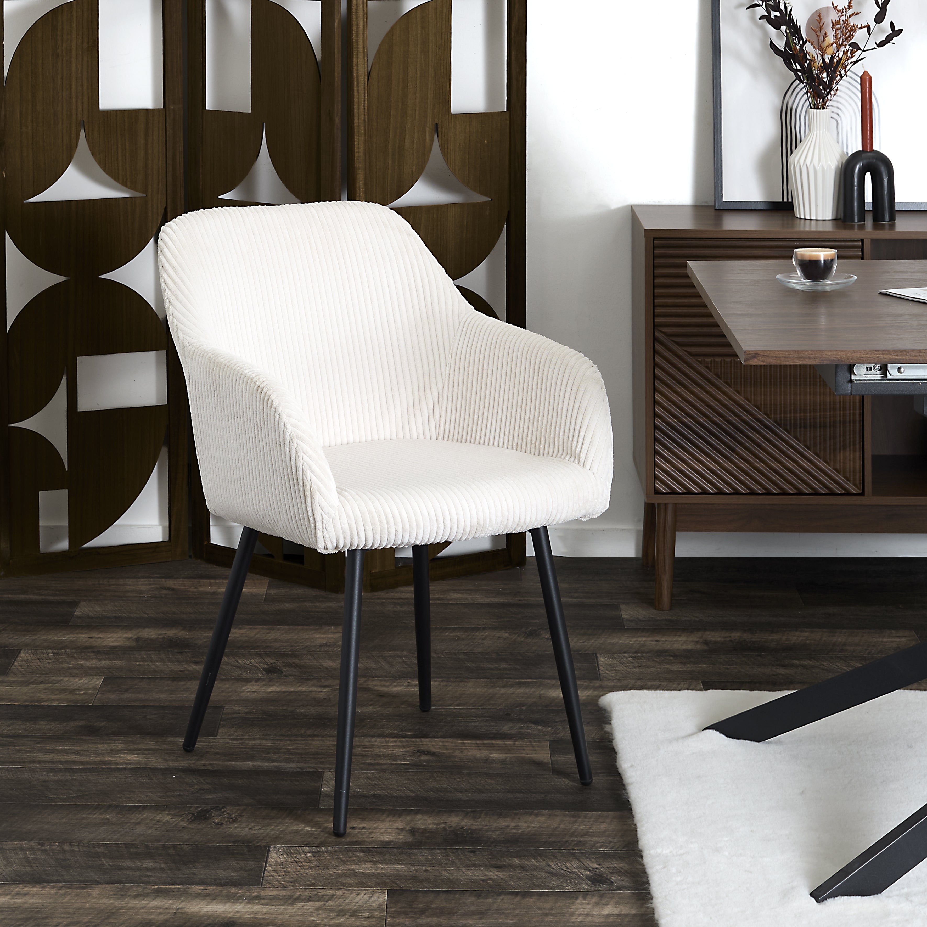 FAUTEUIL COTELE SCOTT BEIGE - LOT DE 2