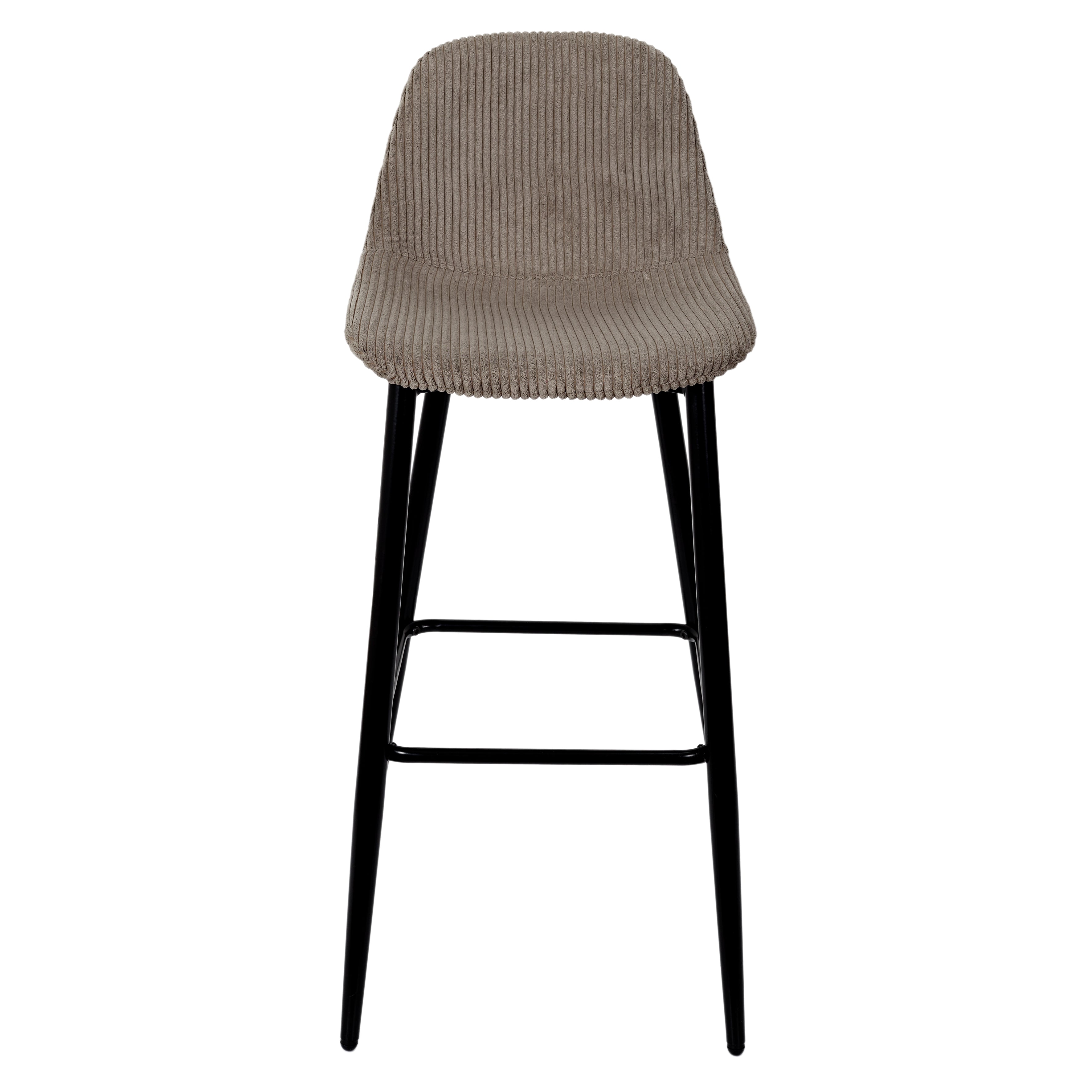CHAISE DE BAR COTELE SCOTT TAUPE - LOT DE 2