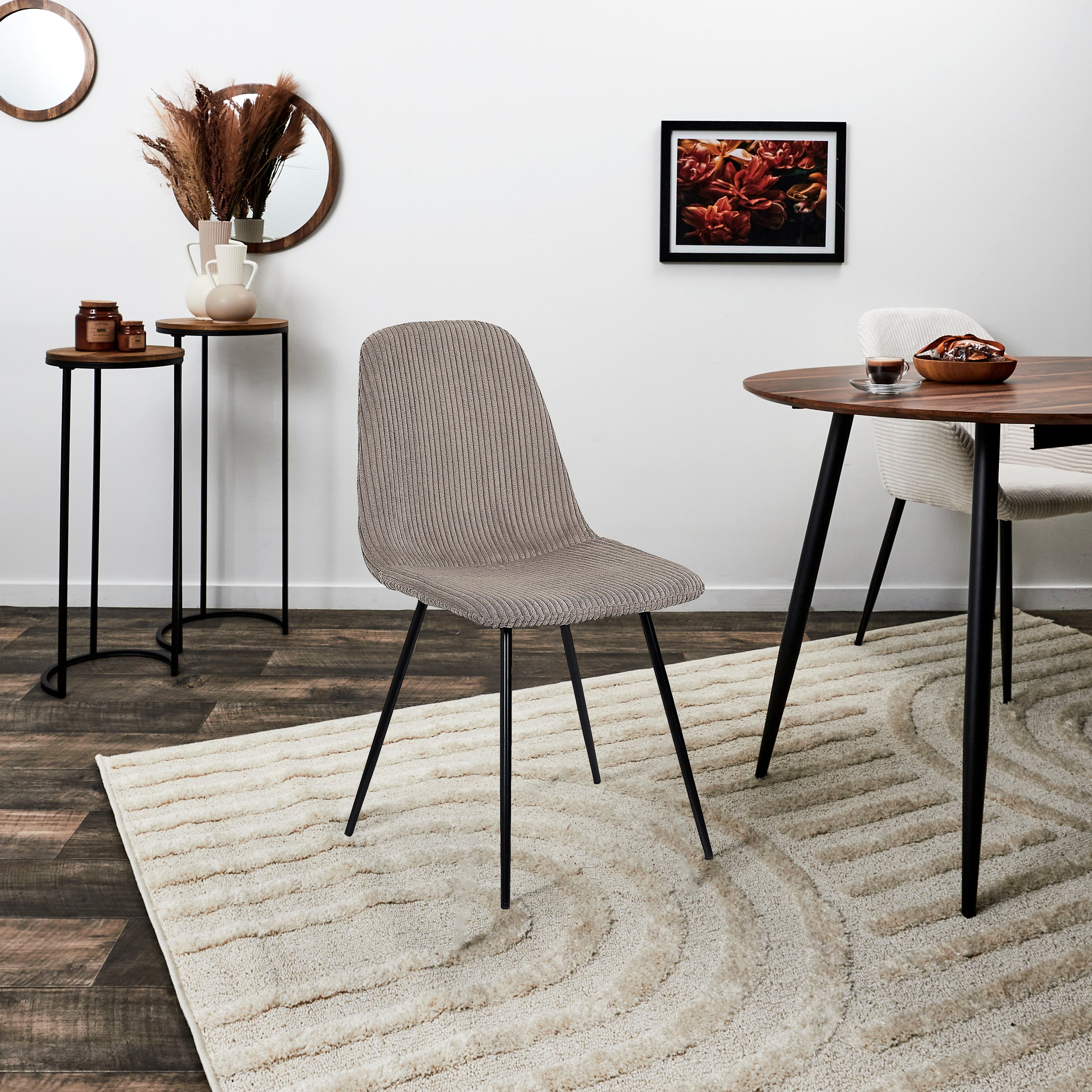 CHAISE COTELE SCOTT TAUPE - LOT DE 4